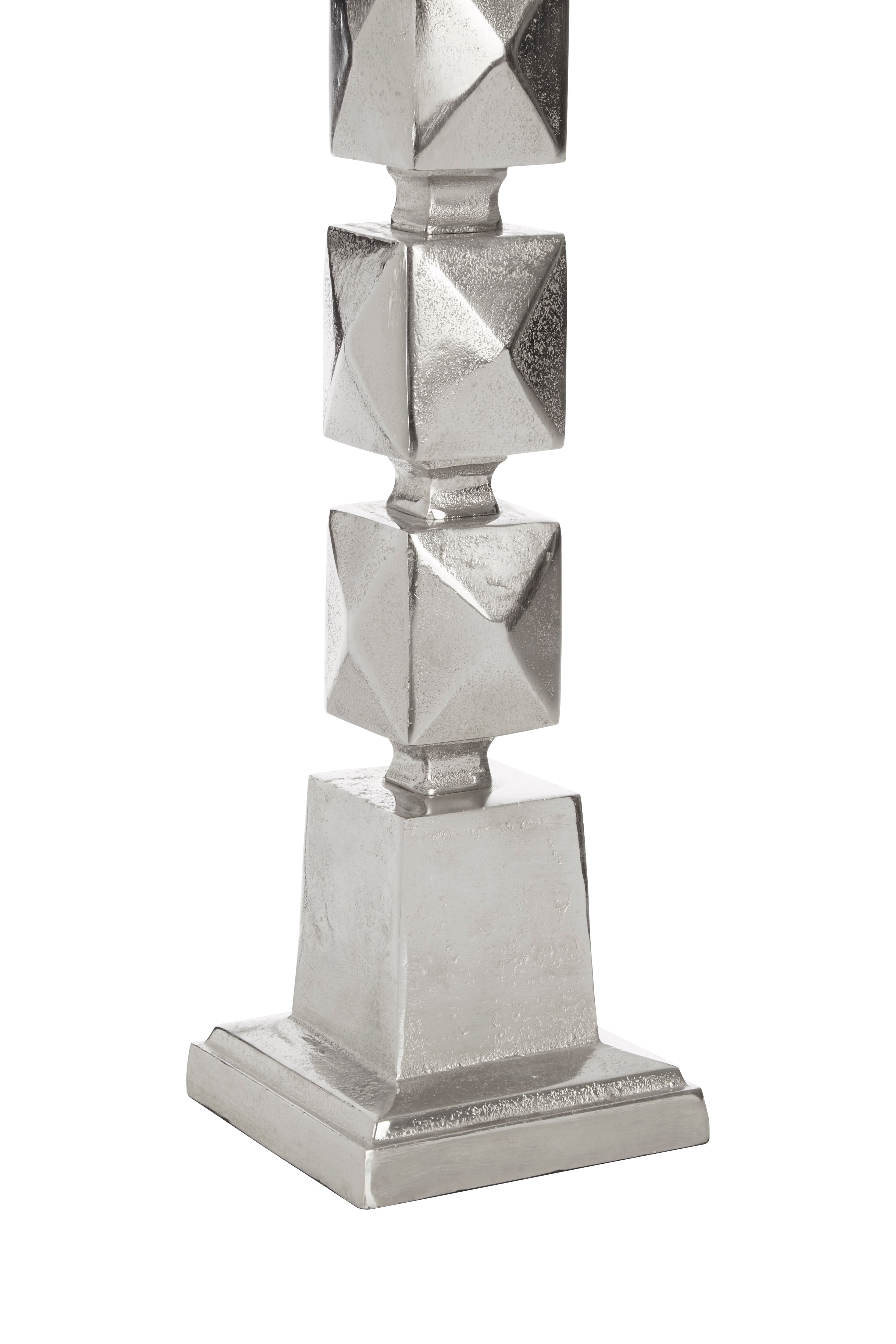 Cesar Silver Faceted Table Lamp