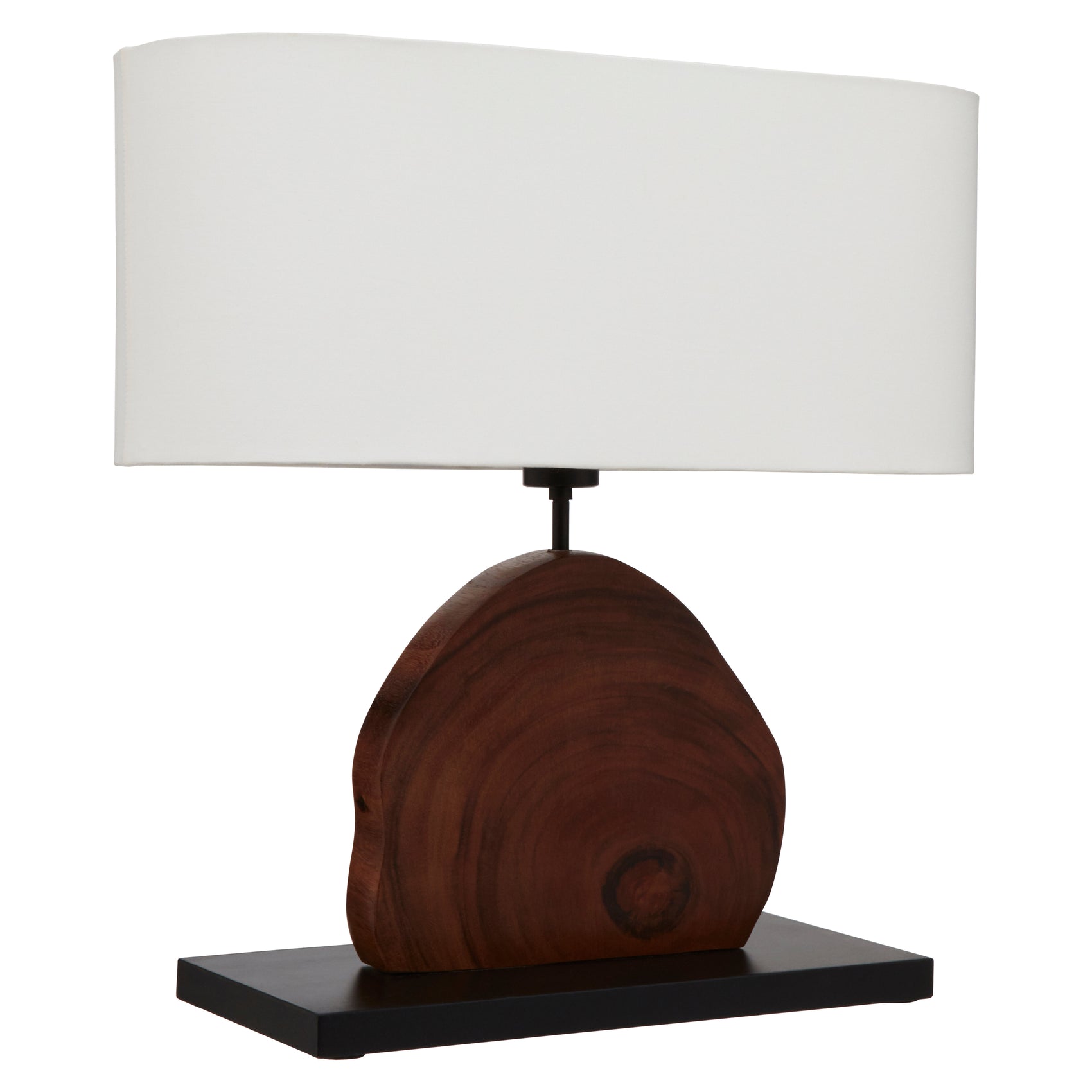 Wesley Curved Wood Base Table Lamp