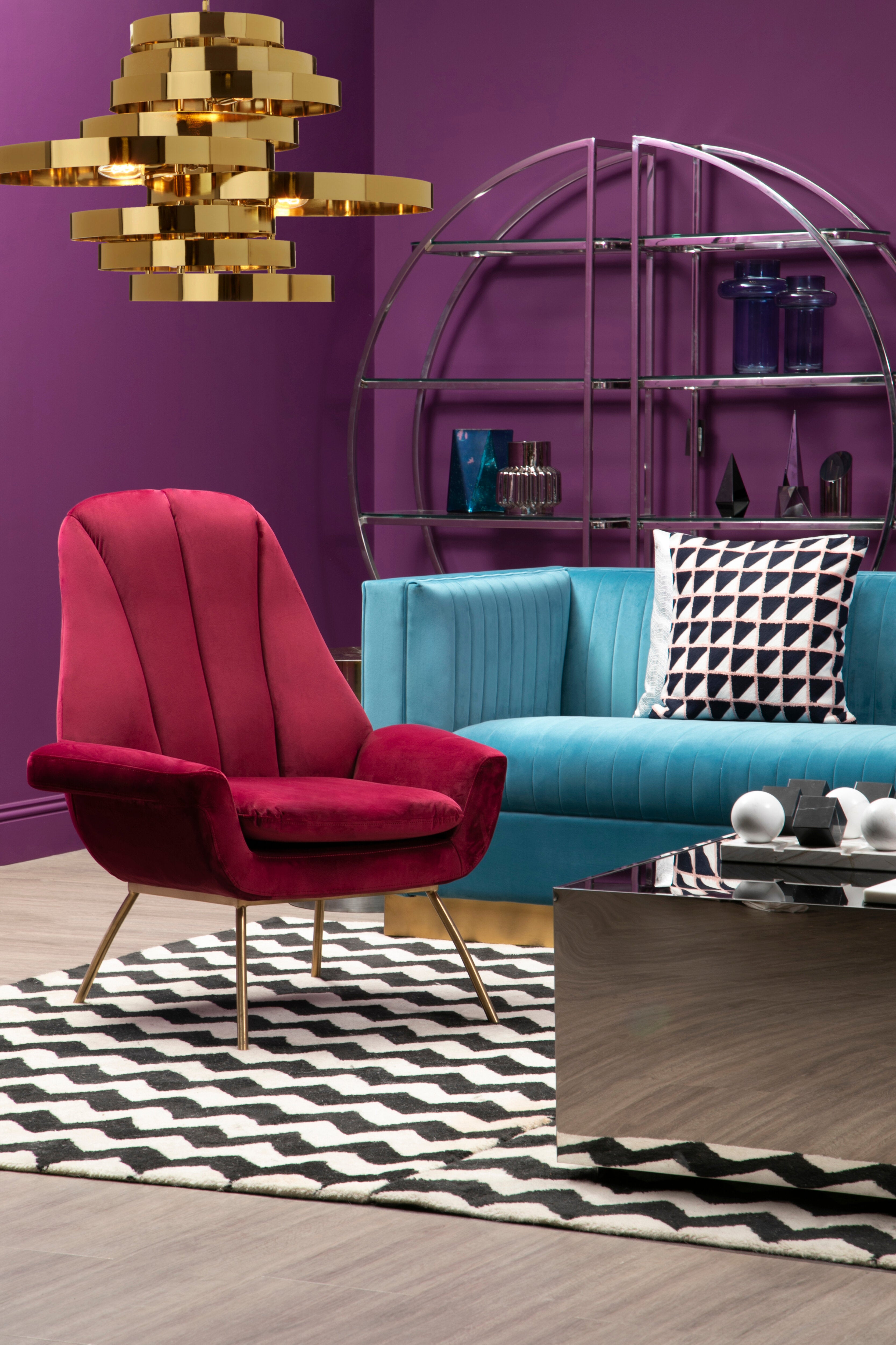 Loma 5 Bulb Gold Finish Pendant Lamp