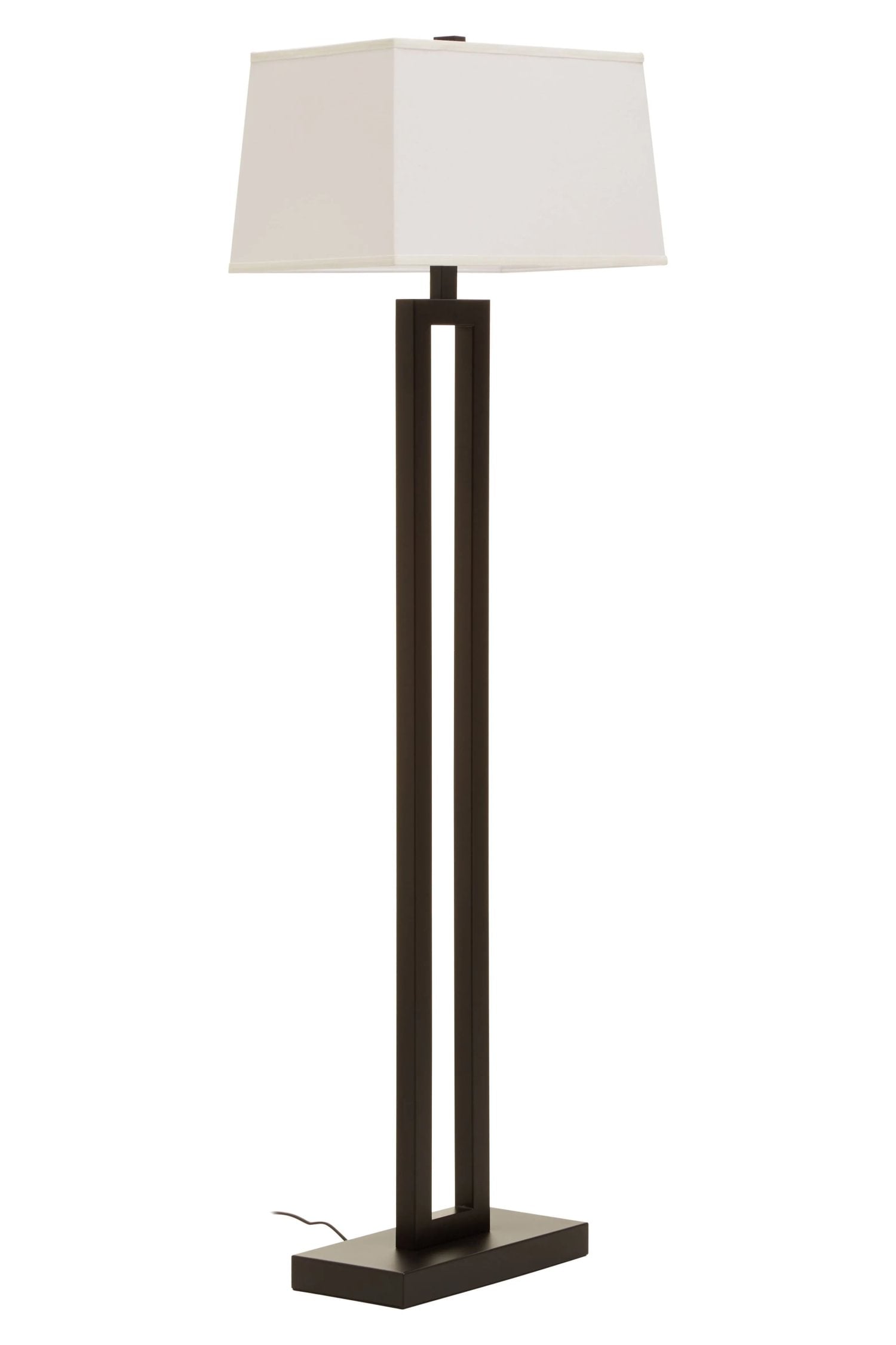 Linton Black & White Floor Lamp