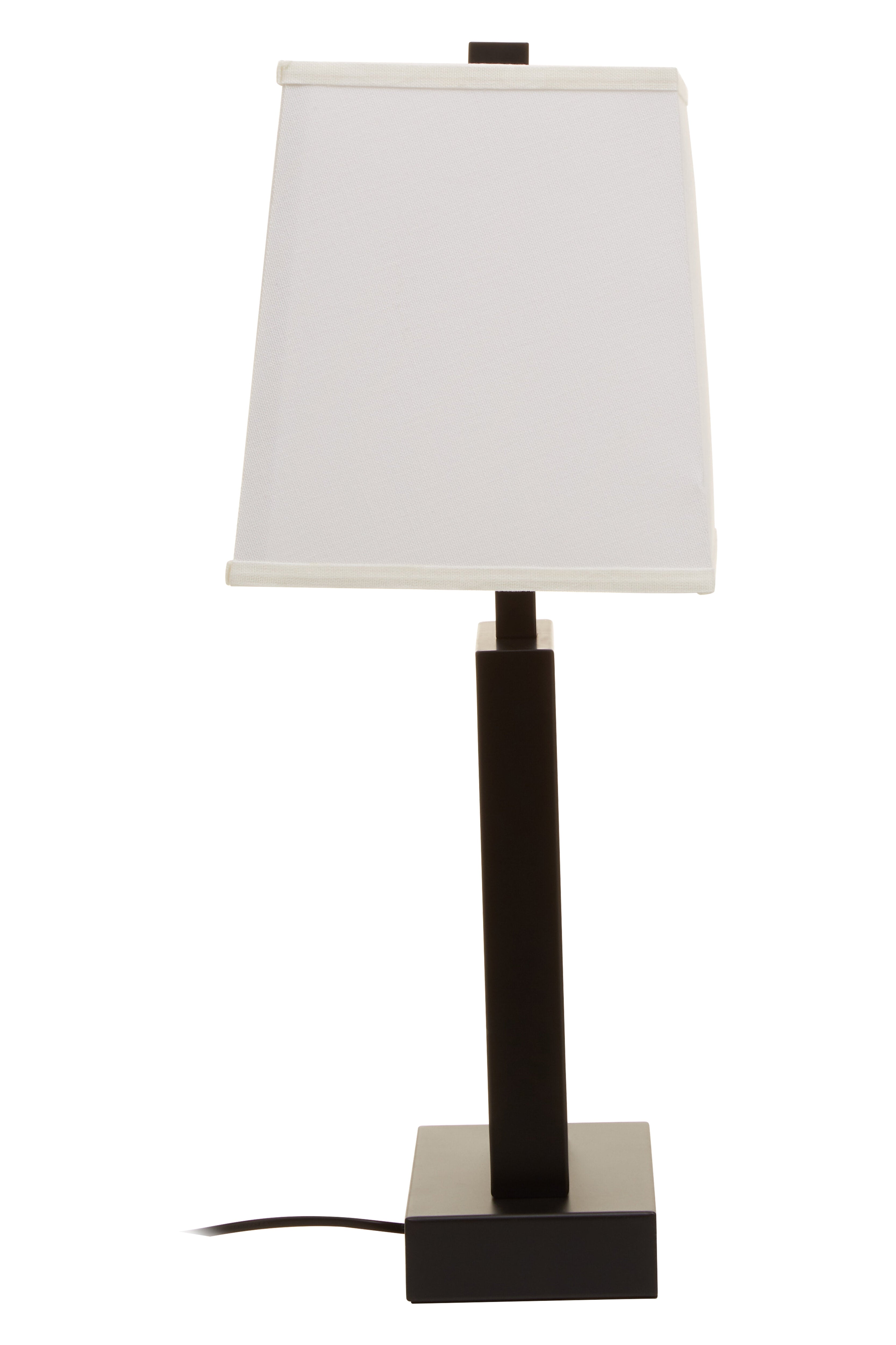 Draco Black & Chic White Table Lamp