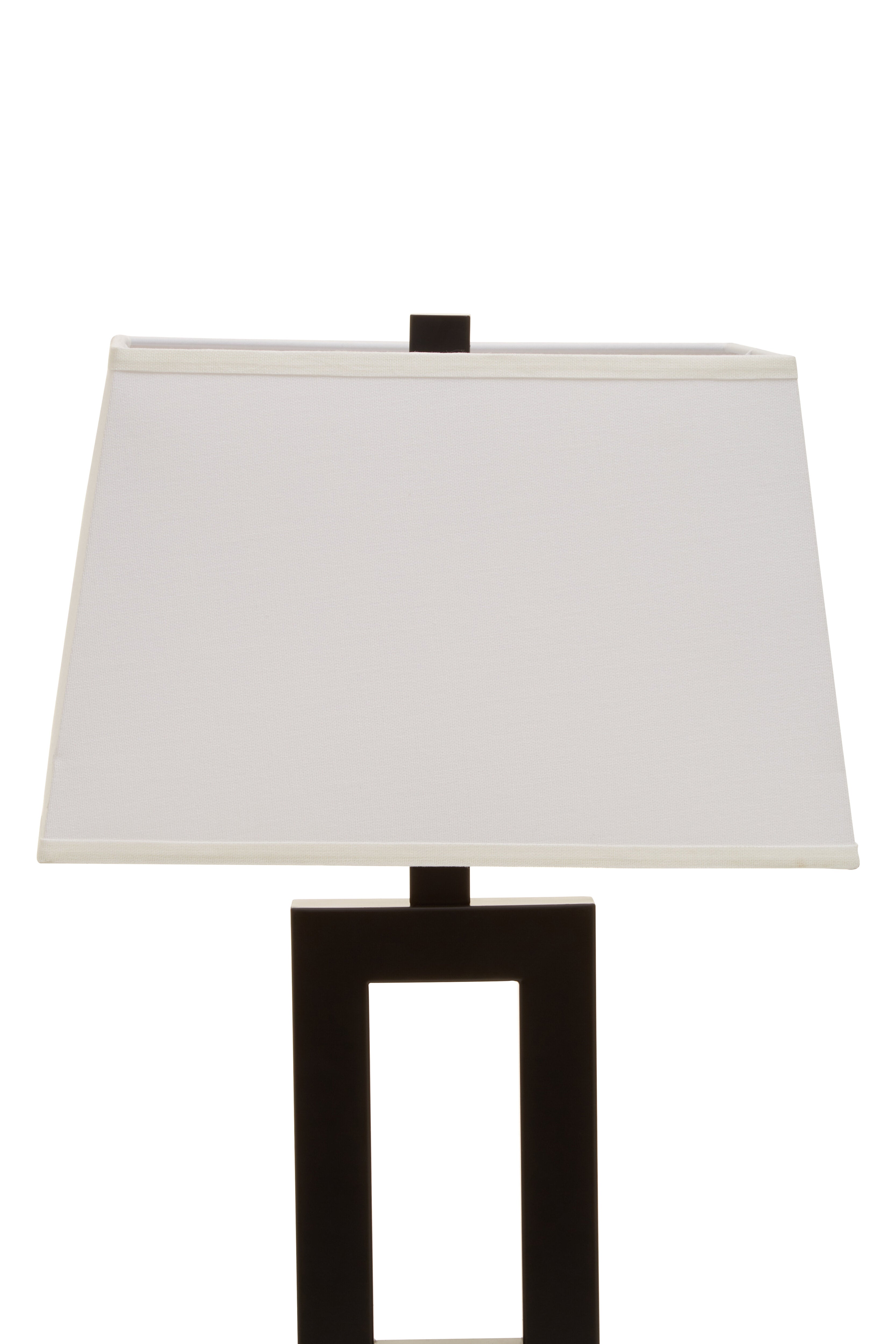 Draco Black & Chic White Table Lamp