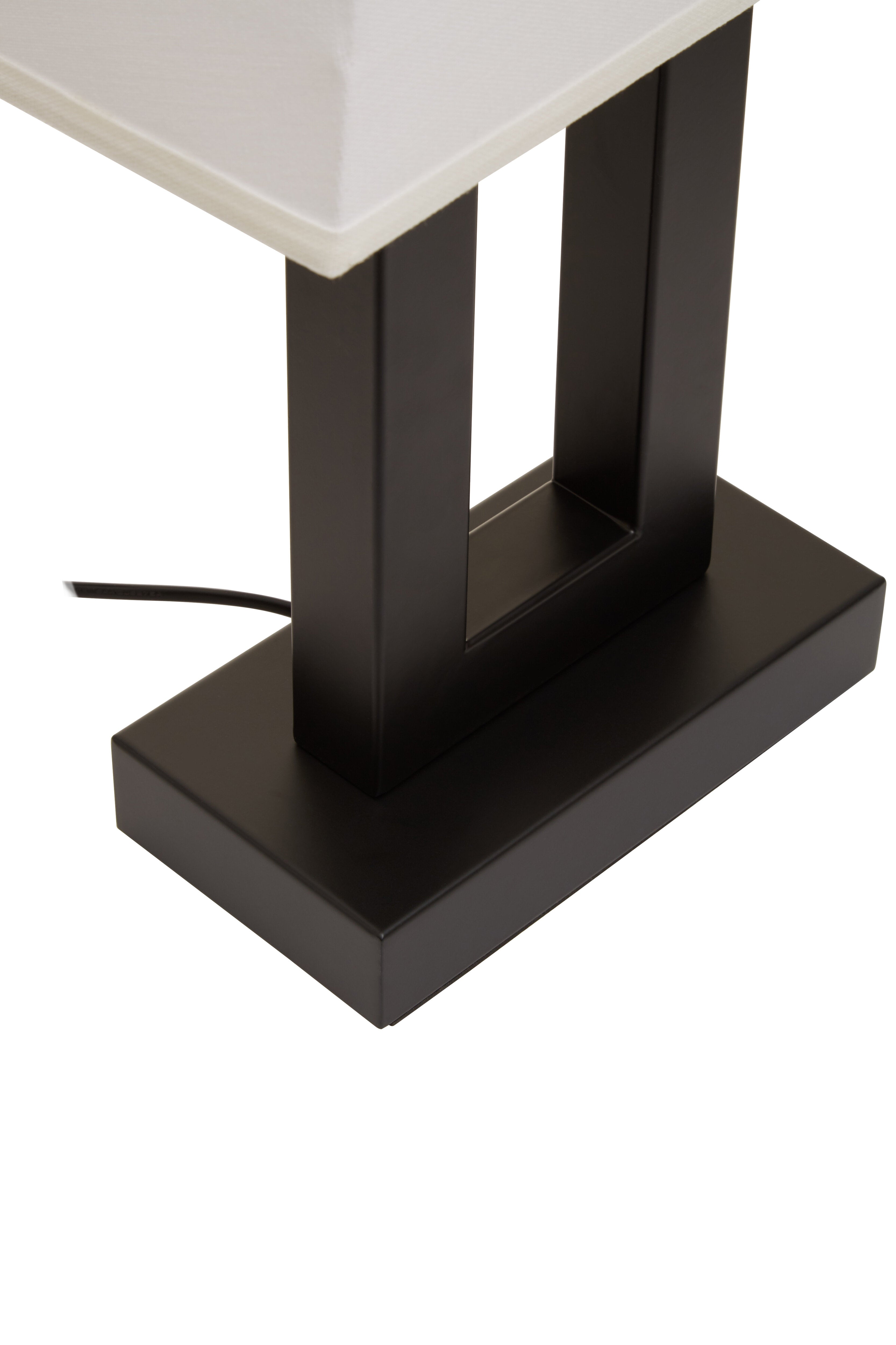 Draco Black & Chic White Table Lamp