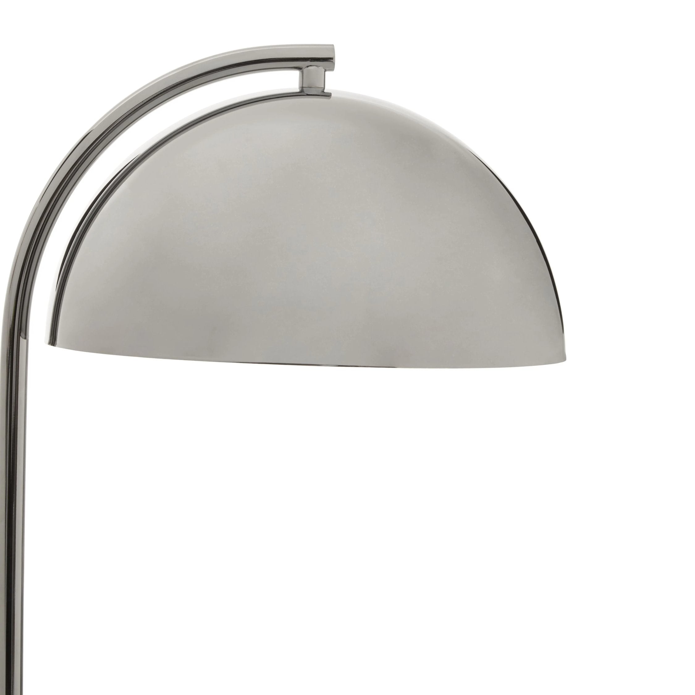 Langford Chrome Finish & Grey Marble Table Lamp