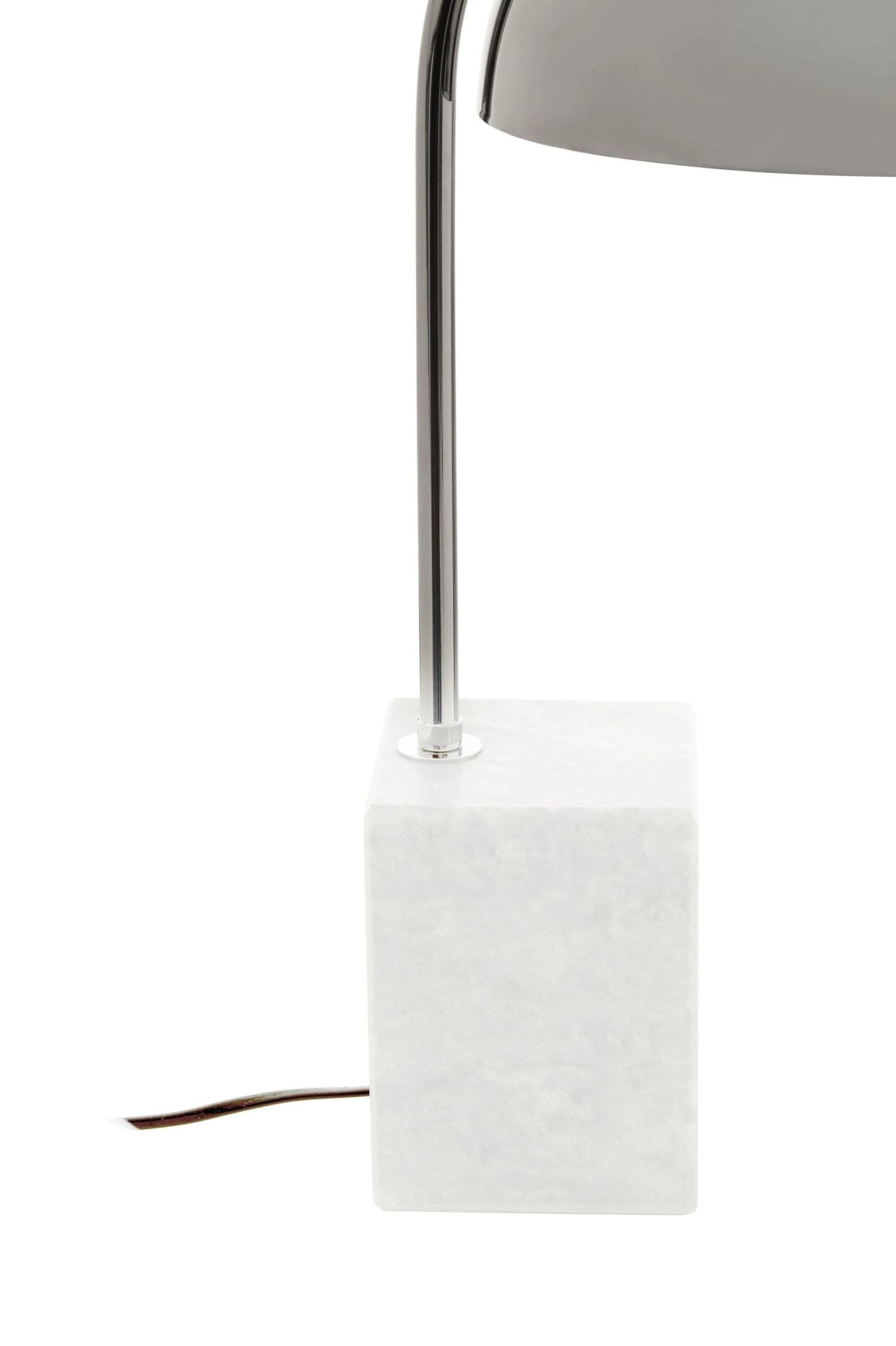 Langford Chrome Finish & Grey Marble Table Lamp