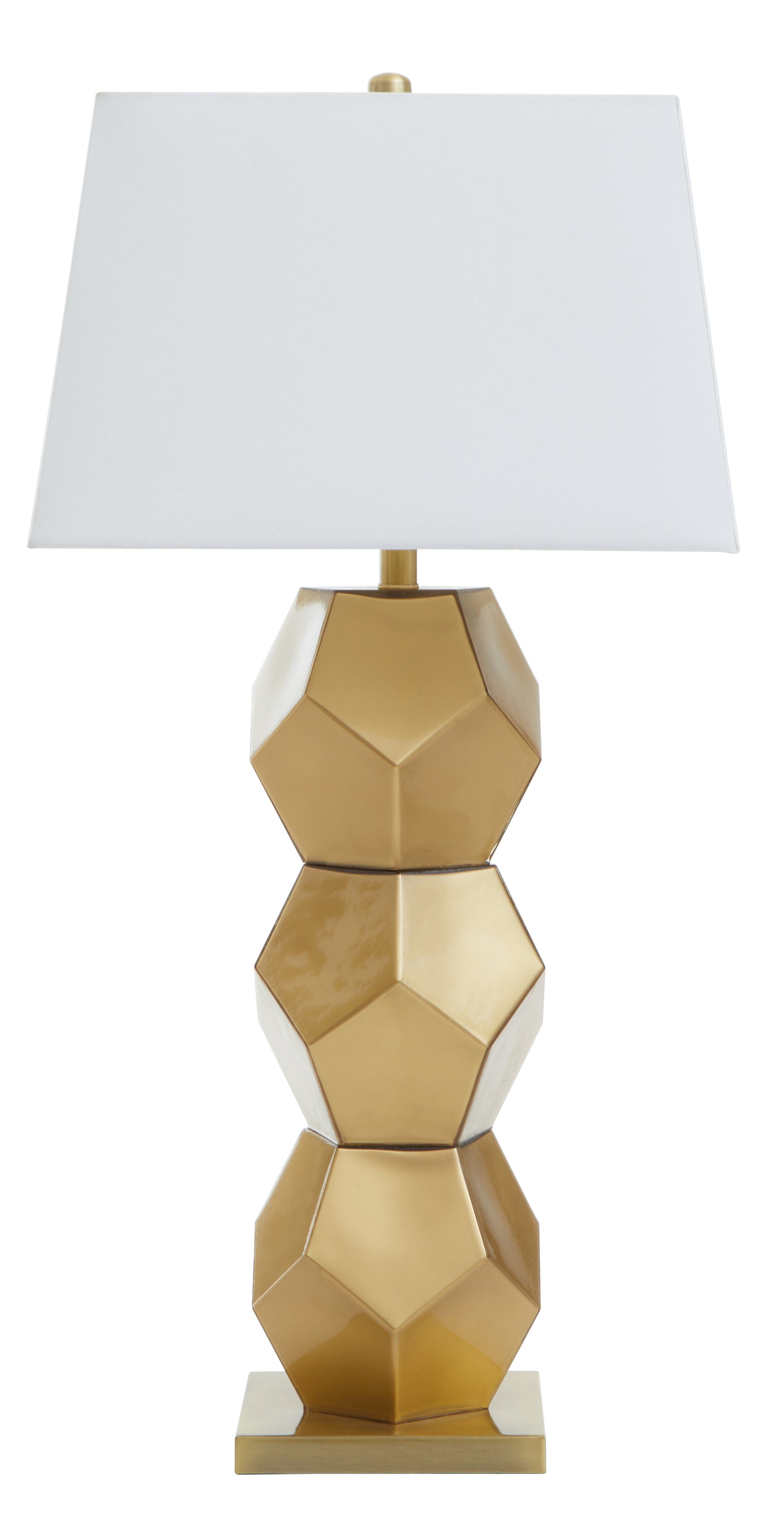 Palais Artisan Gold Geometric Table Lamp