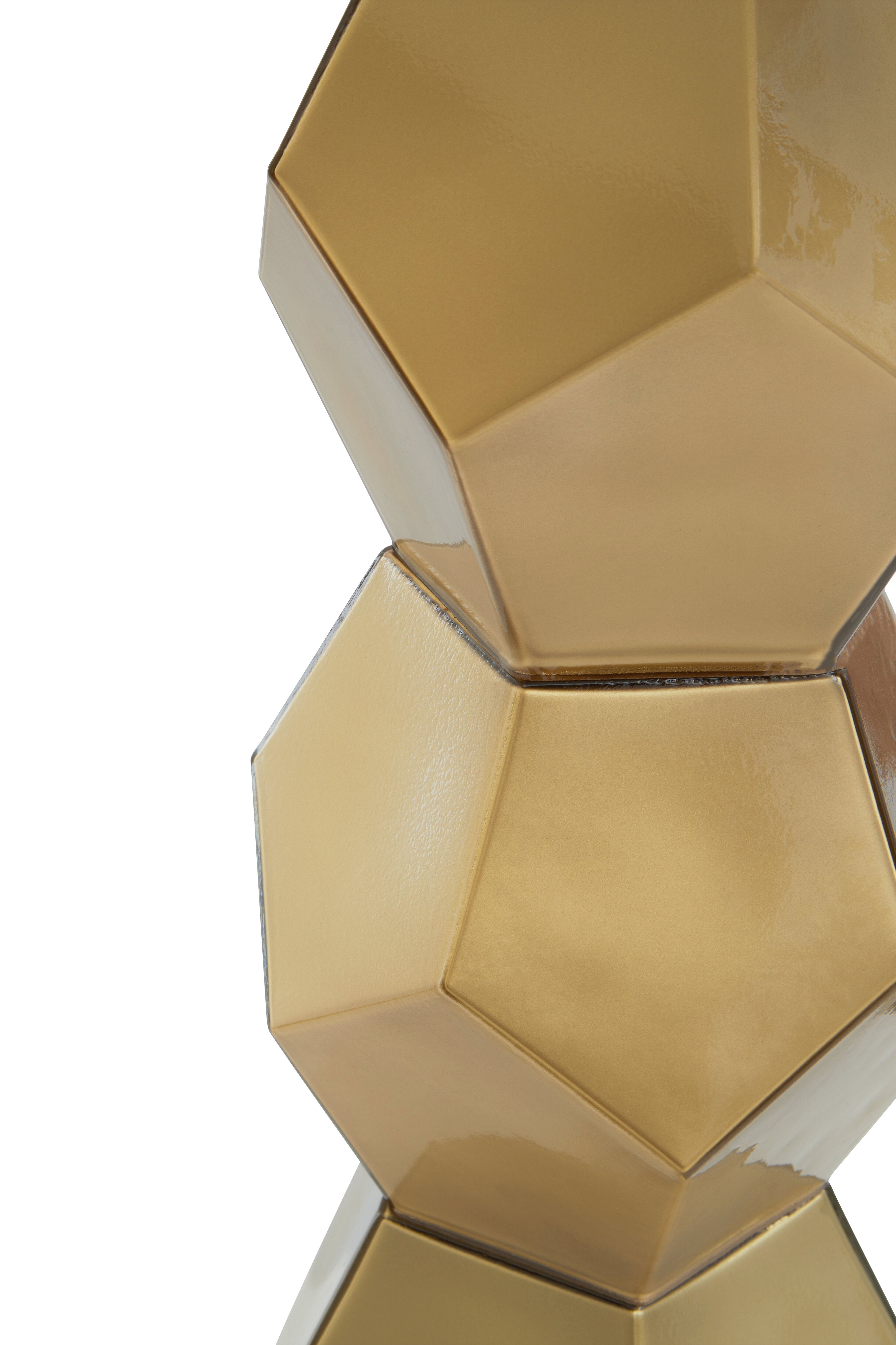 Palais Gold Glass Table Lamp with Chrome Base