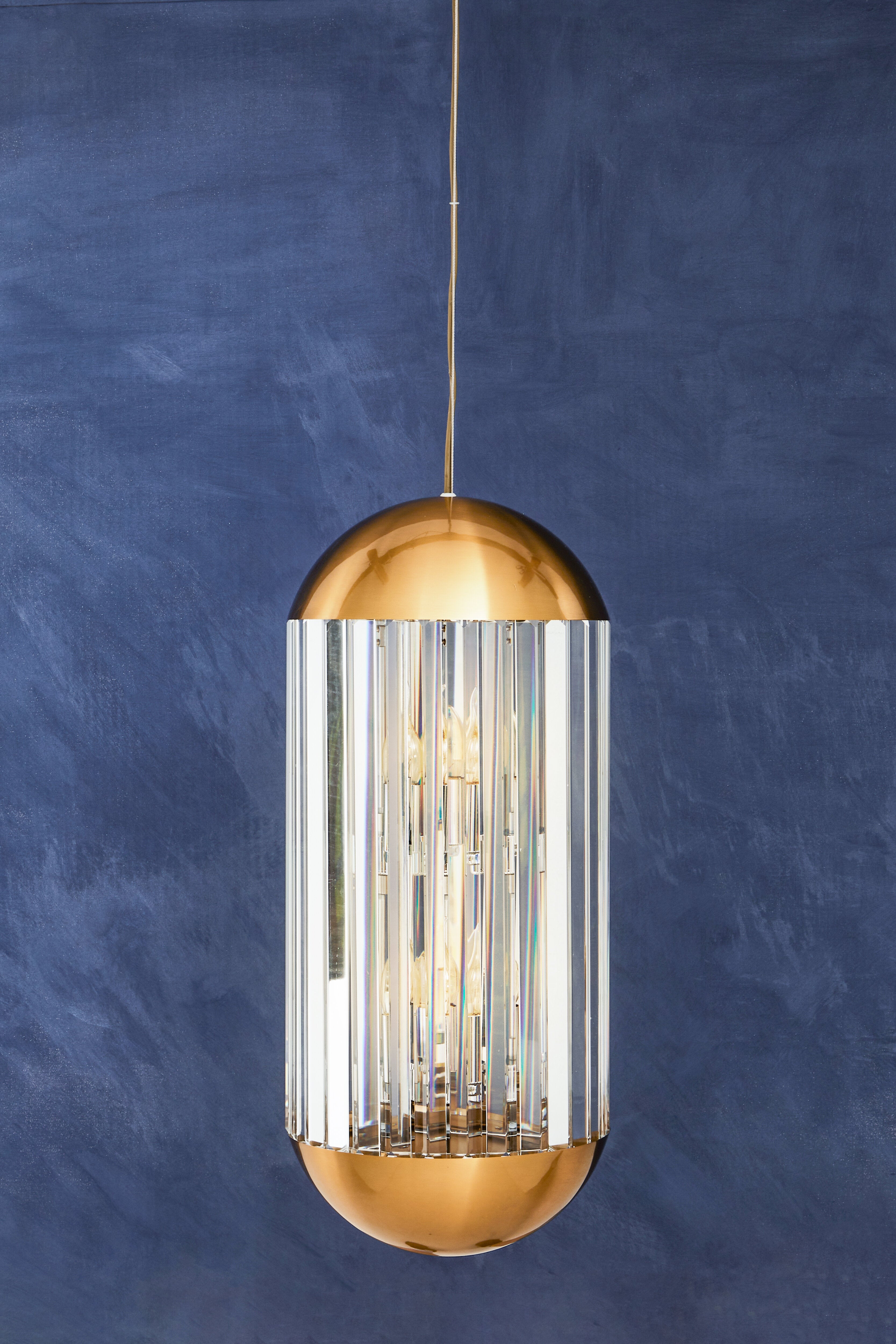 Candace Townhouse Bronze Finish 6 Bulb Pendant Light