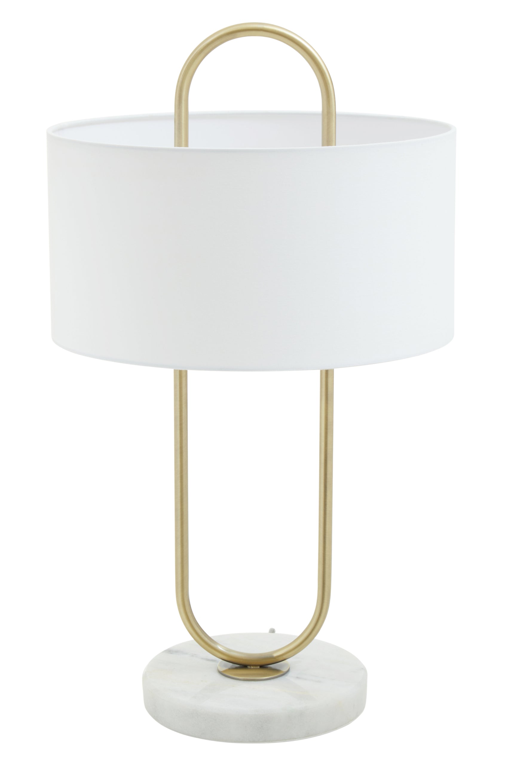 Varo White Marble & Gold Table Lamp