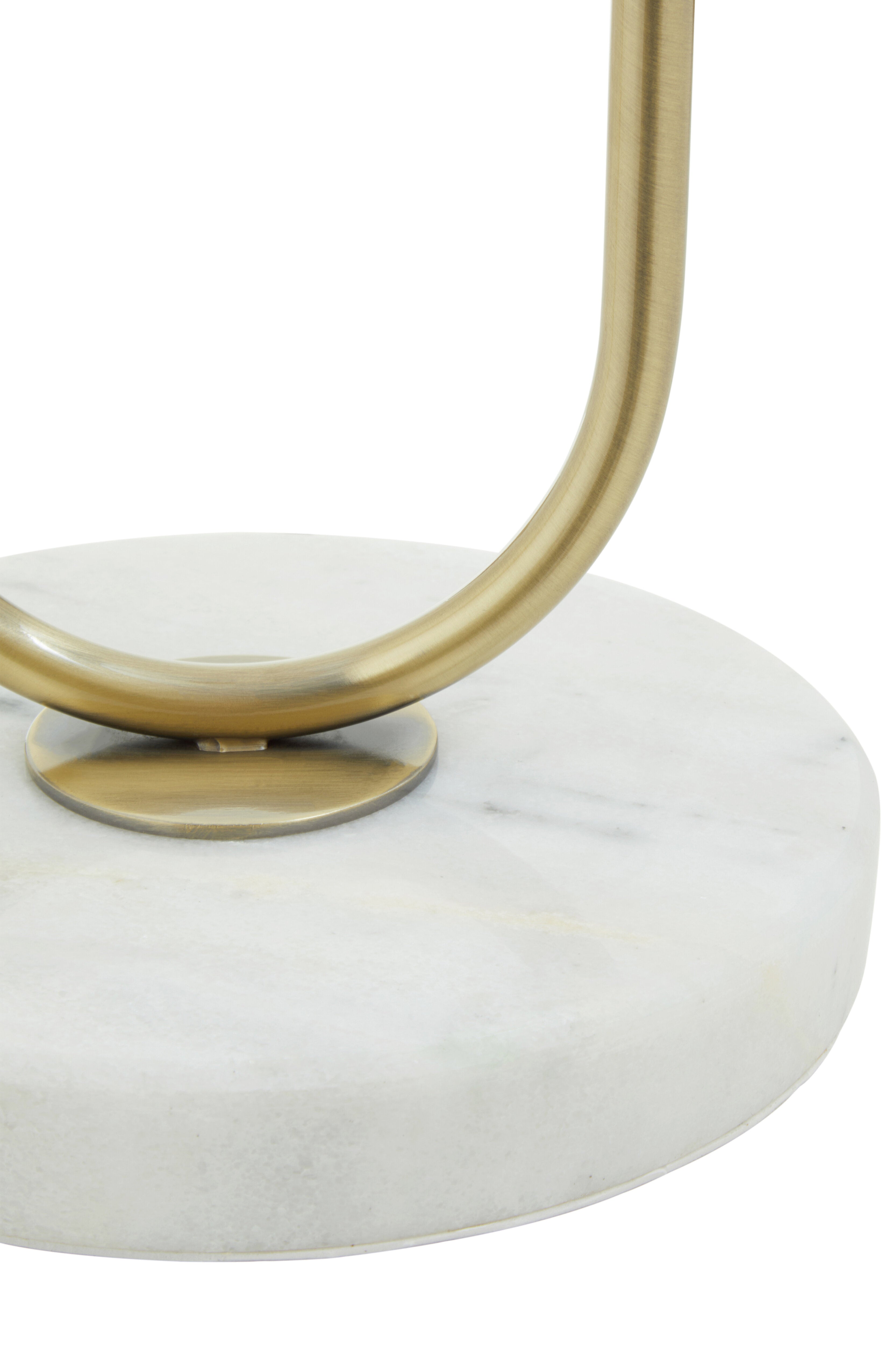 Varo White Marble & Gold Table Lamp