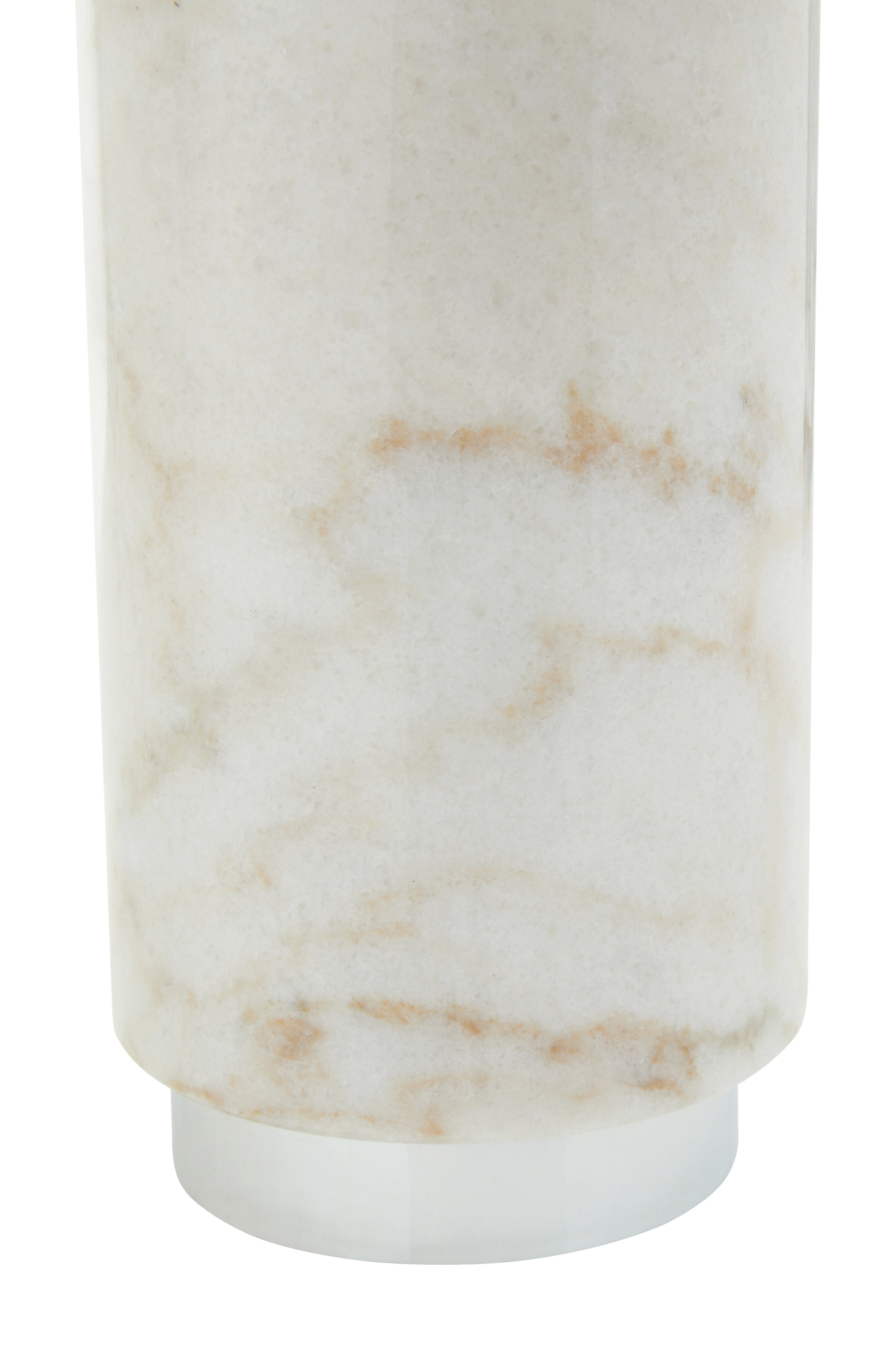 Alila Earth White Marble & White Fabric Table Lamp