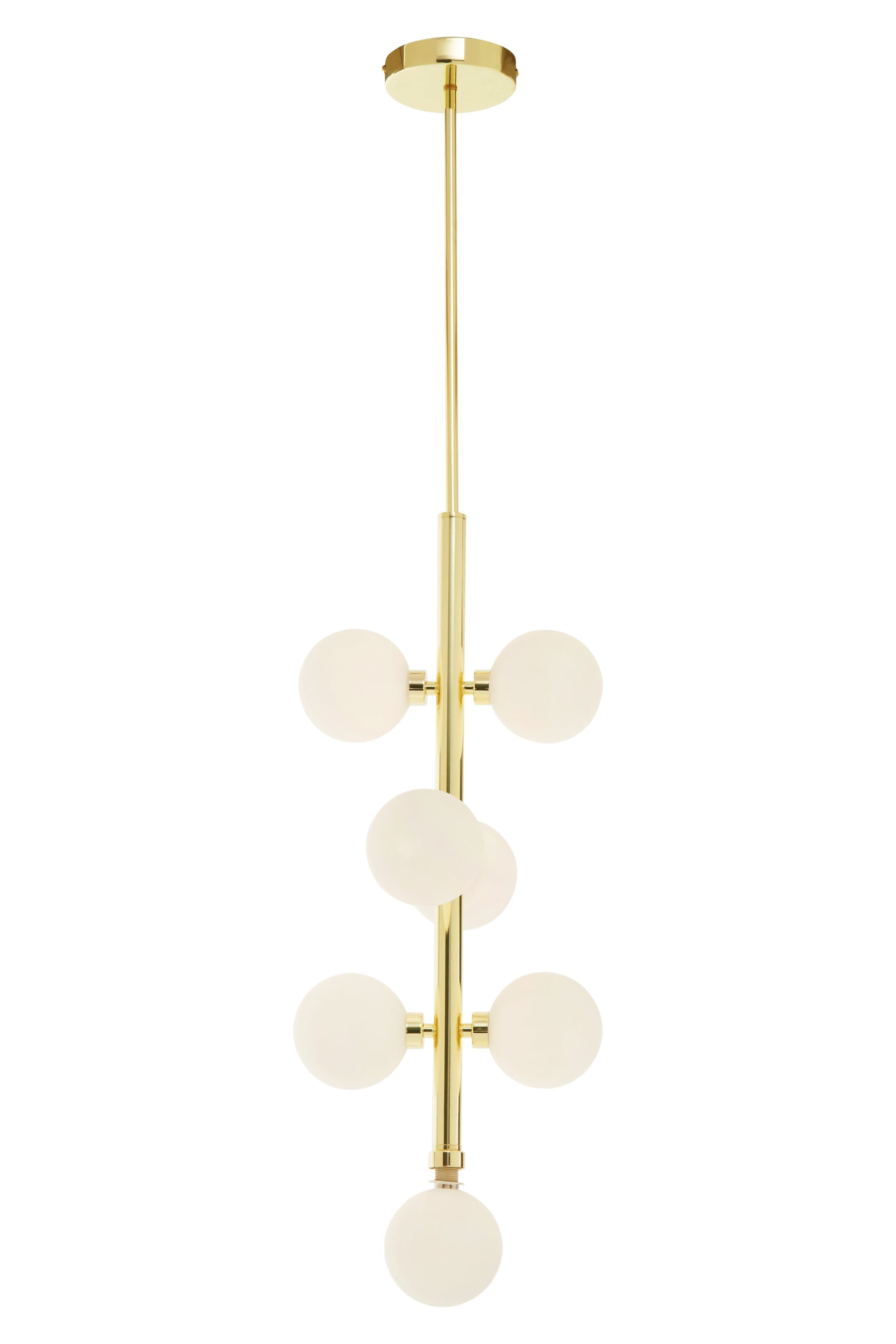 Benson Seven Bulb Gold Pendant Light