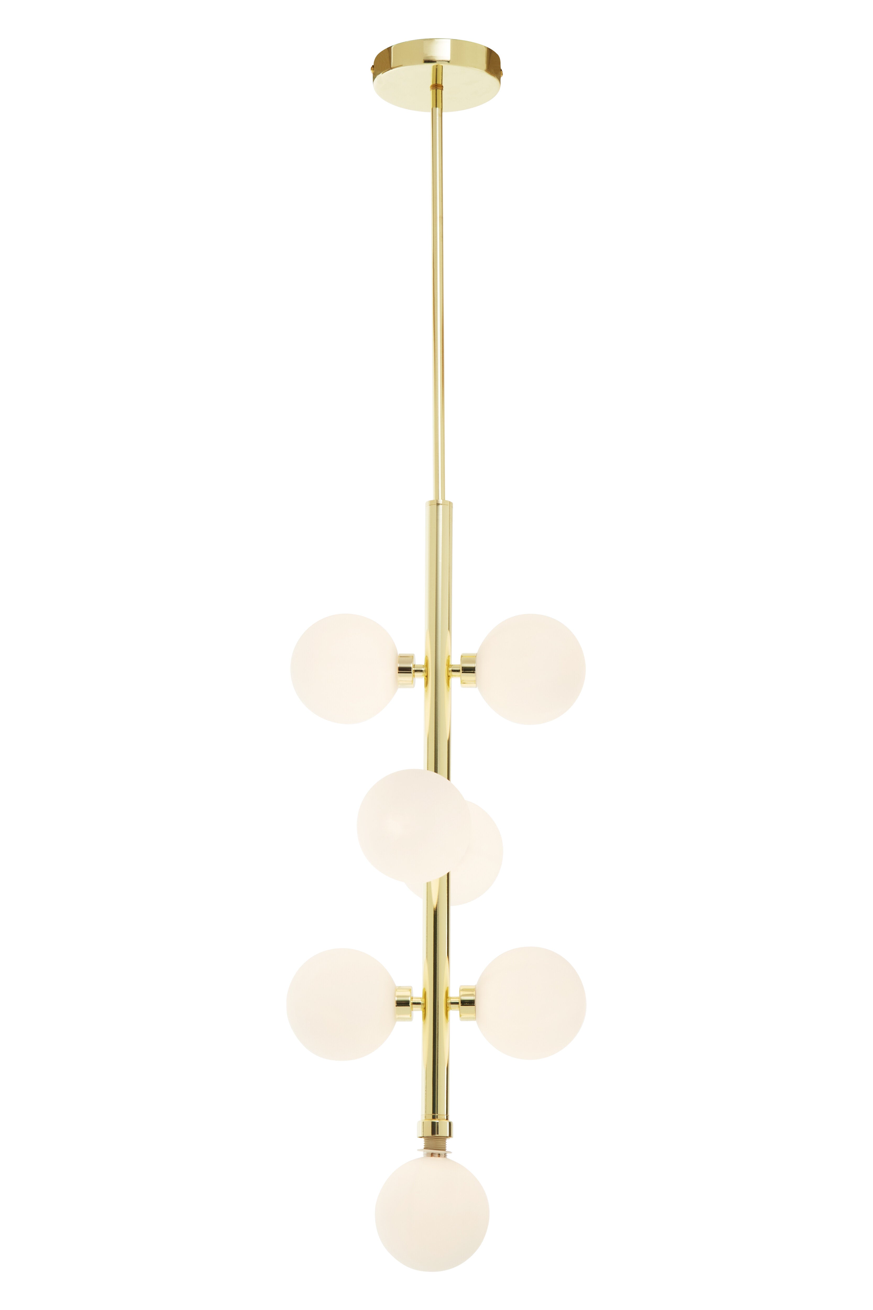Benson Seven Bulb Gold Pendant Light