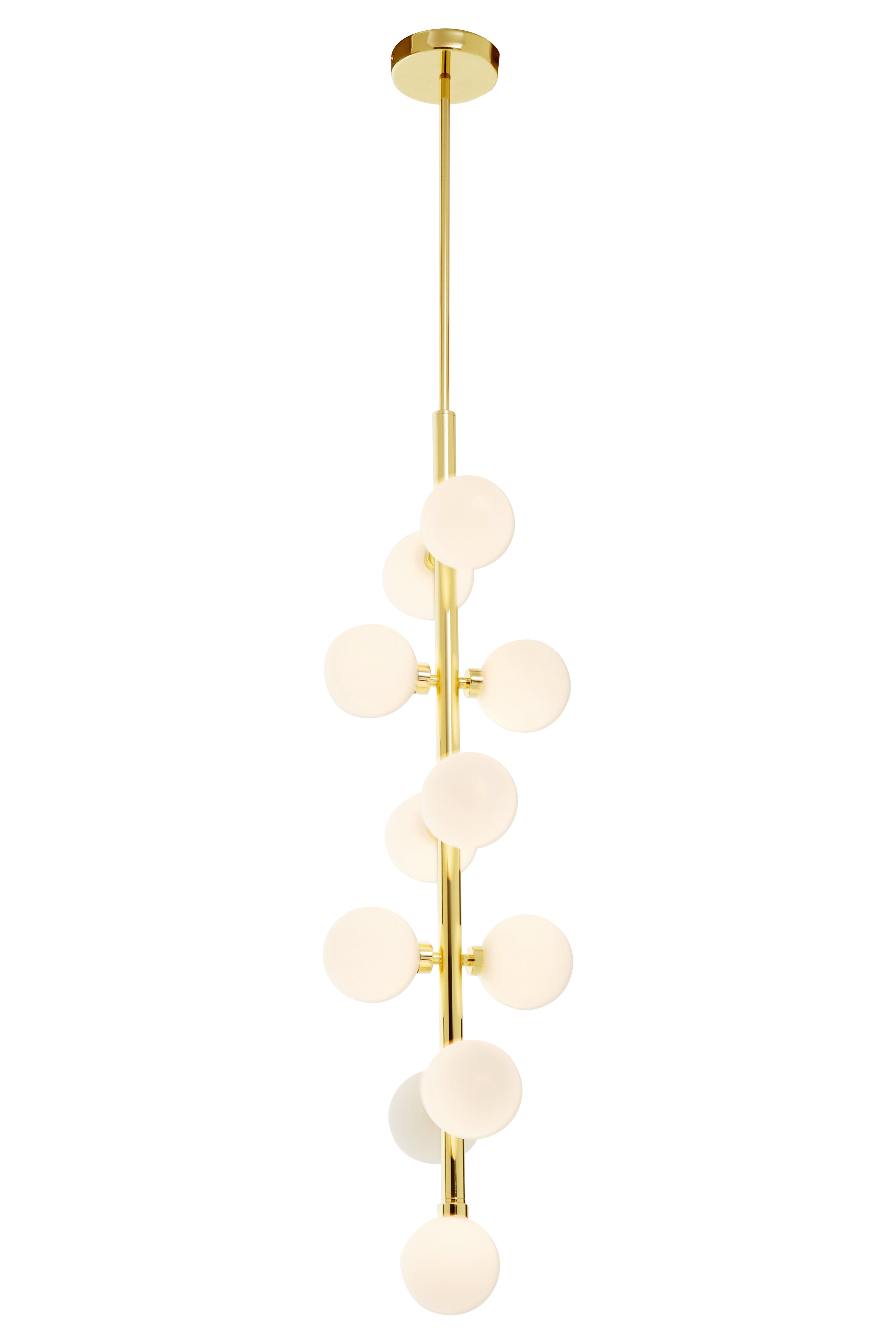 Benson Eleven Bulb Gold Pendant Light