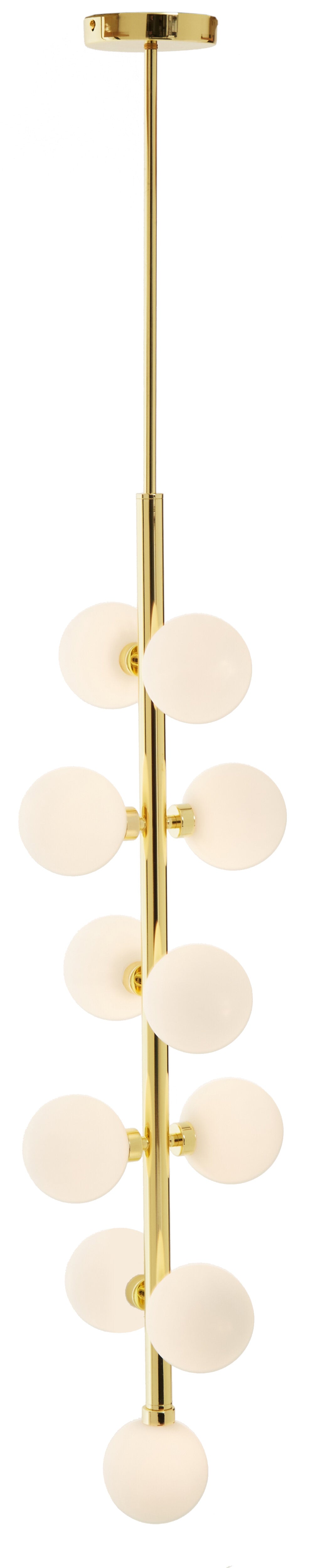 Benson Eleven Bulb Gold Pendant Light