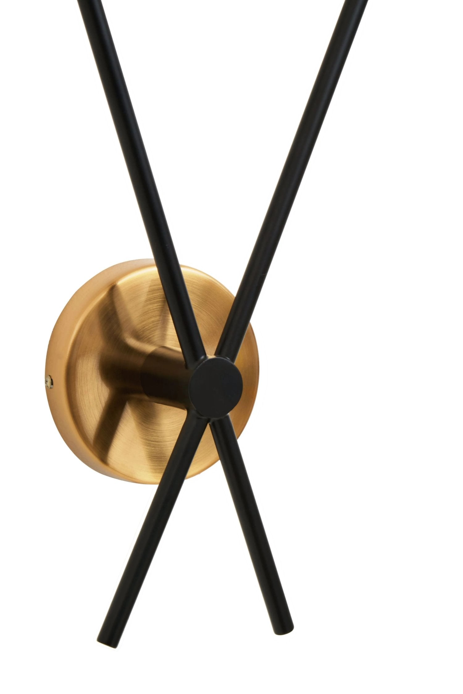 Vector Brass & Black Finish 2 Bulb Ring Wall Light