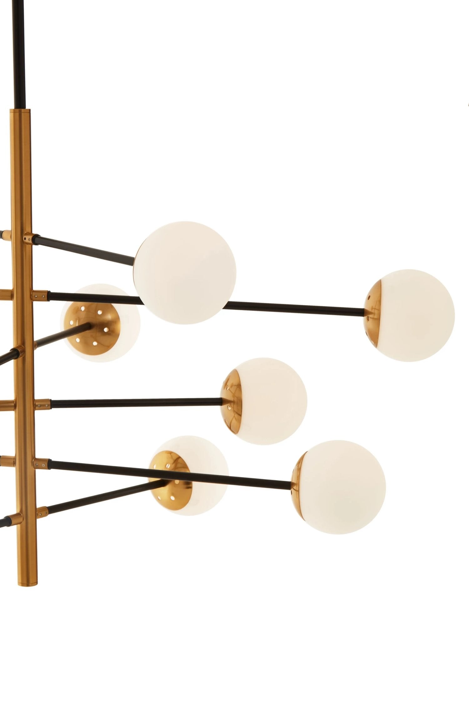 Vector Gold Finish 12 Bulb Pendant Light