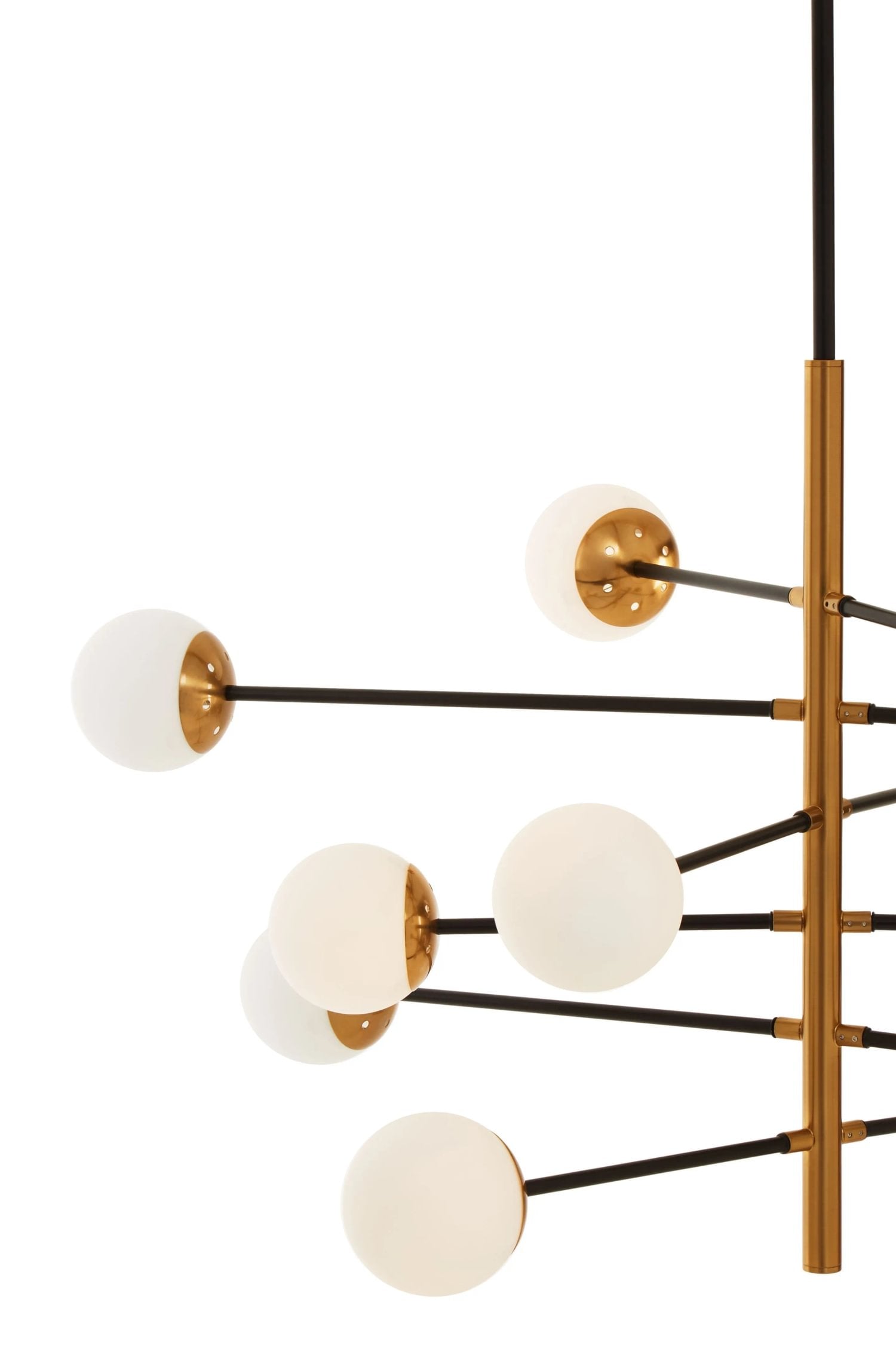 Vector Gold Finish 12 Bulb Pendant Light