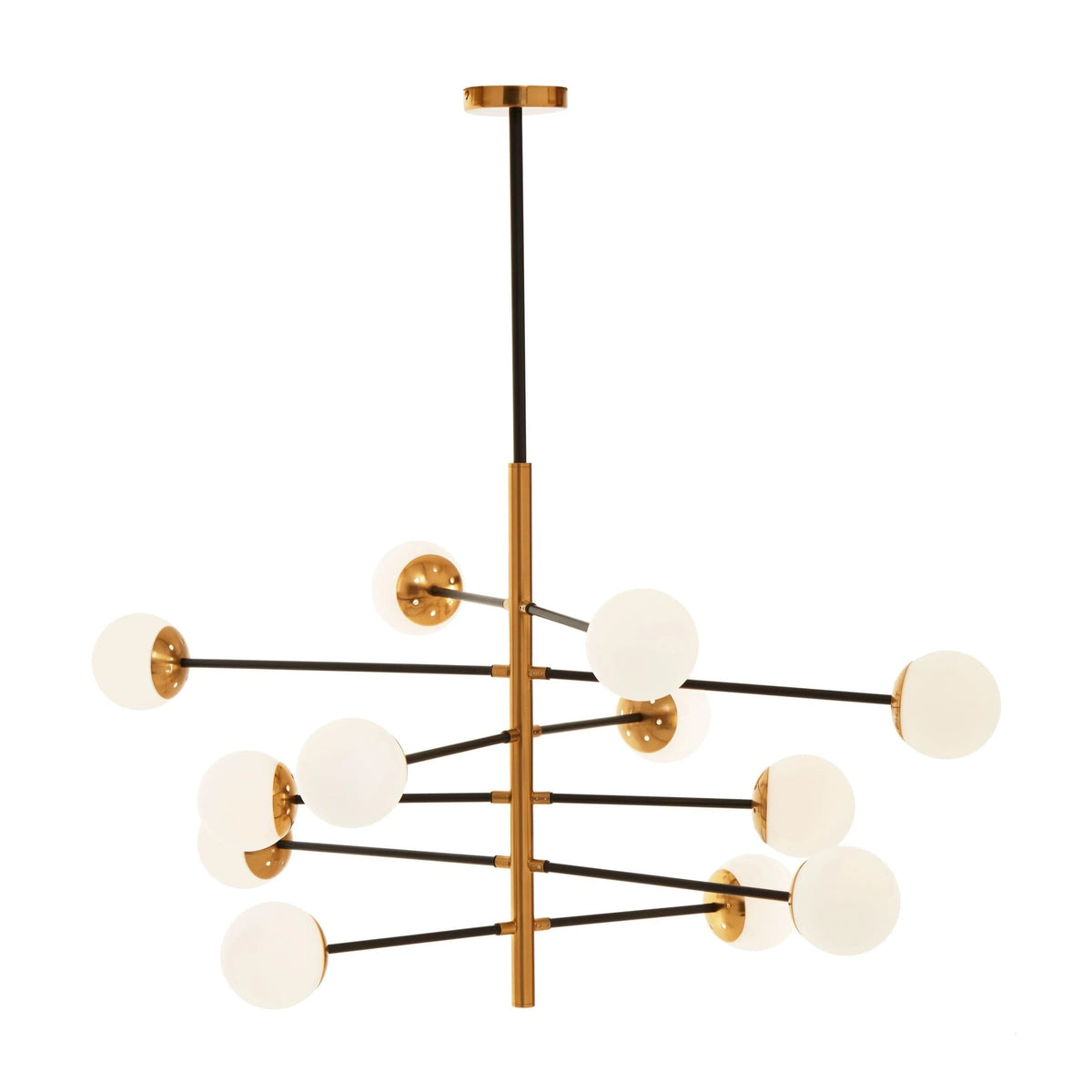 Vector Gold Finish 12 Bulb Pendant Light