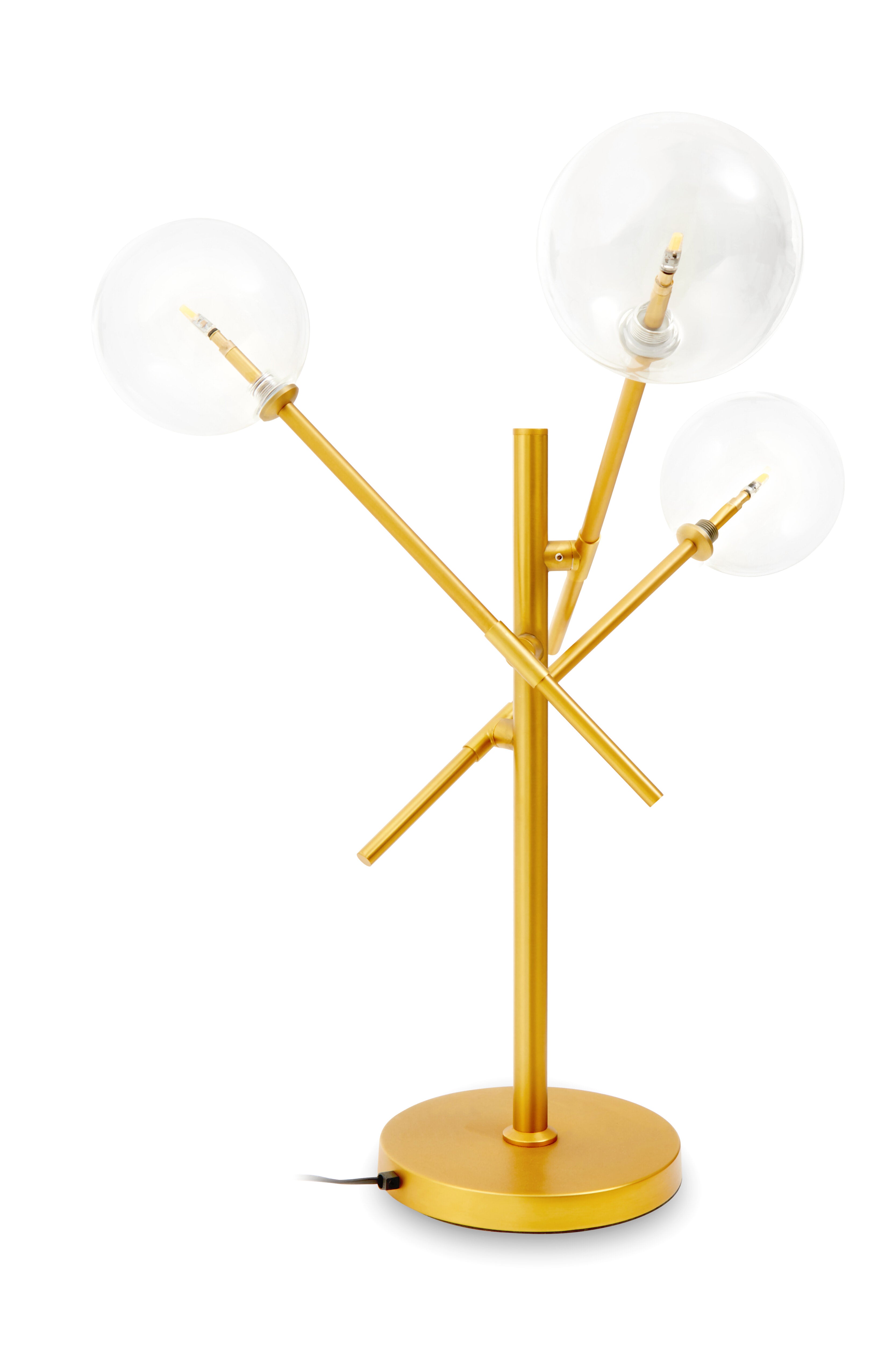 Abira Three 3 Bulb Brass Table Lamp