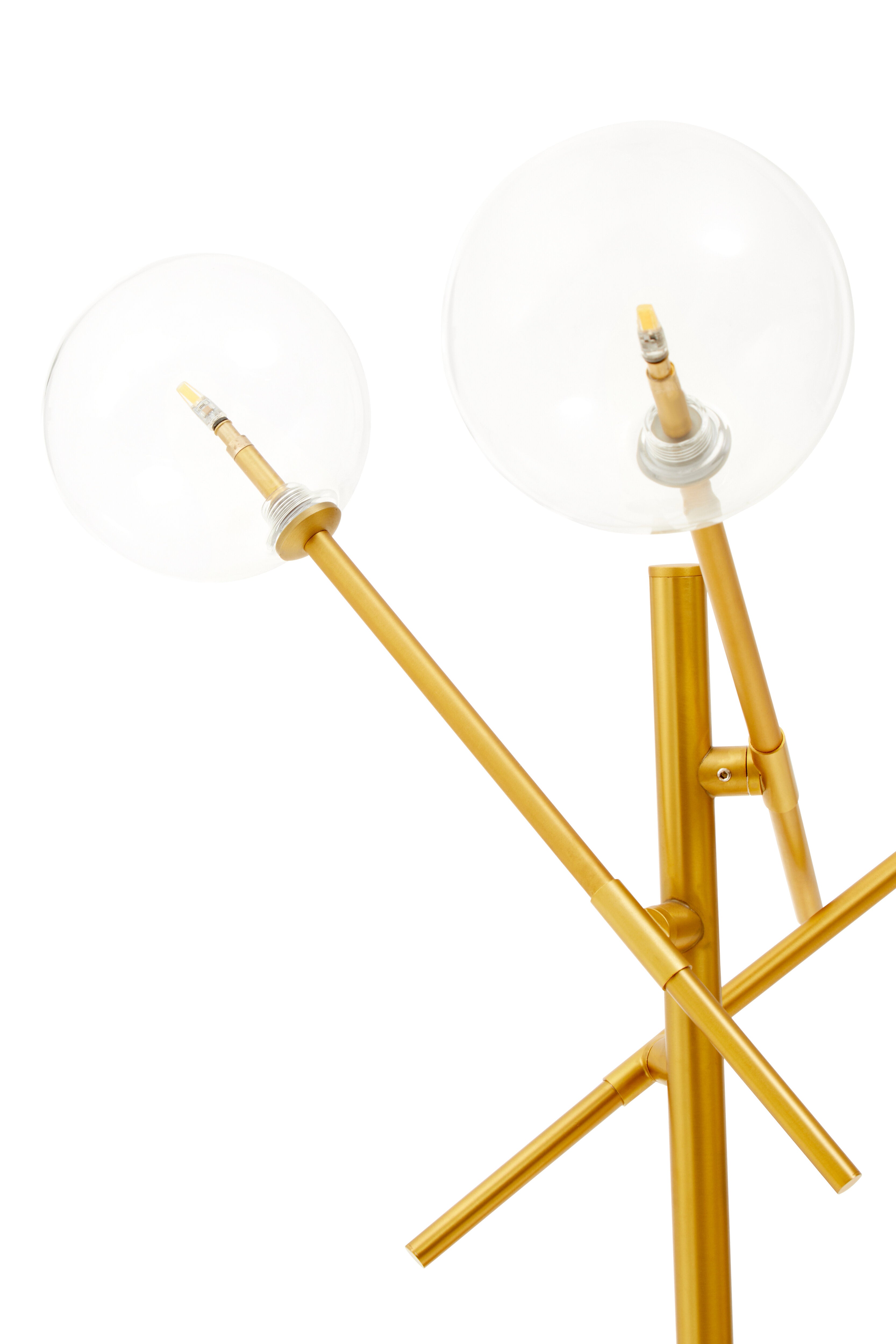 Abira Three 3 Bulb Brass Table Lamp