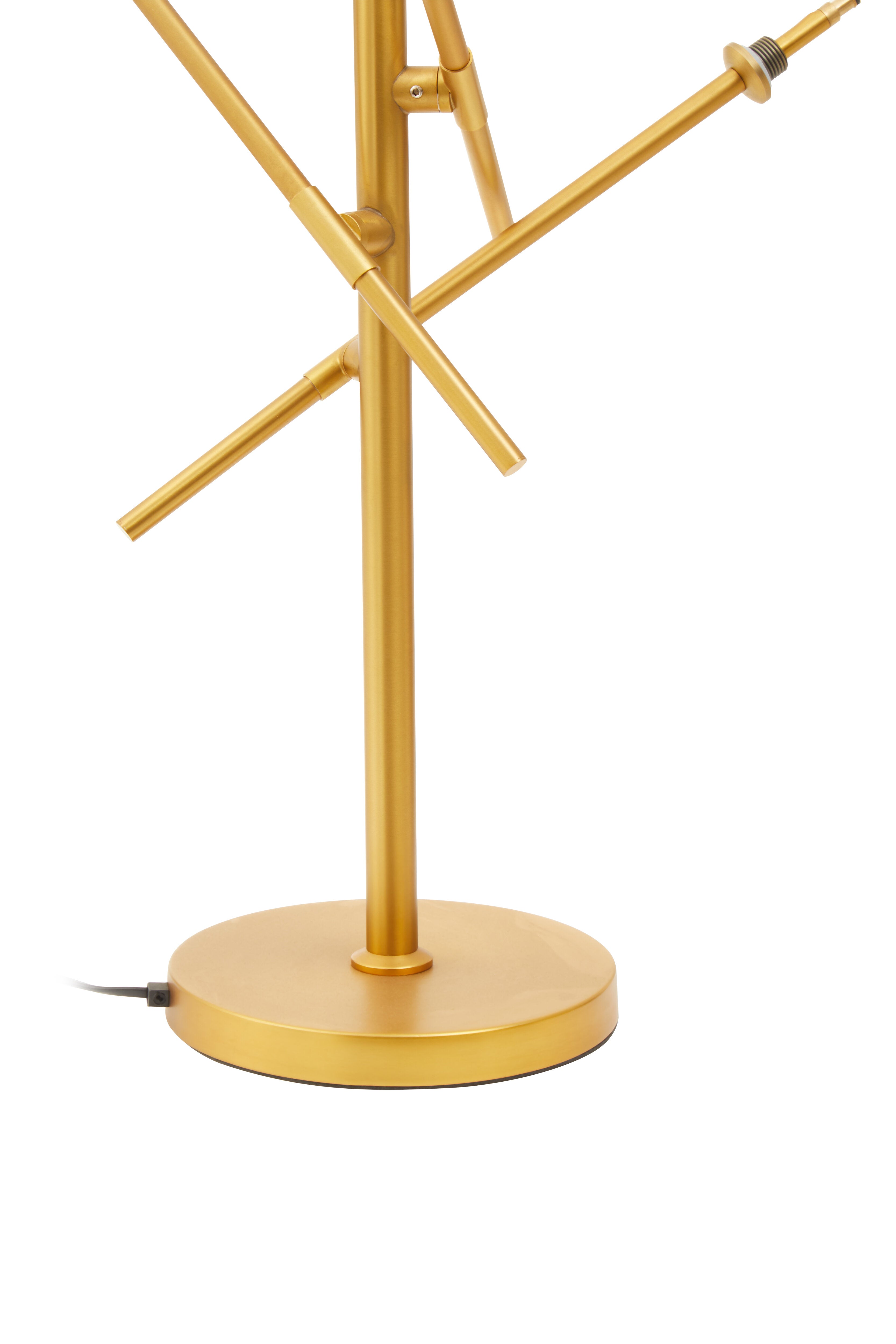 Abira Three 3 Bulb Brass Table Lamp