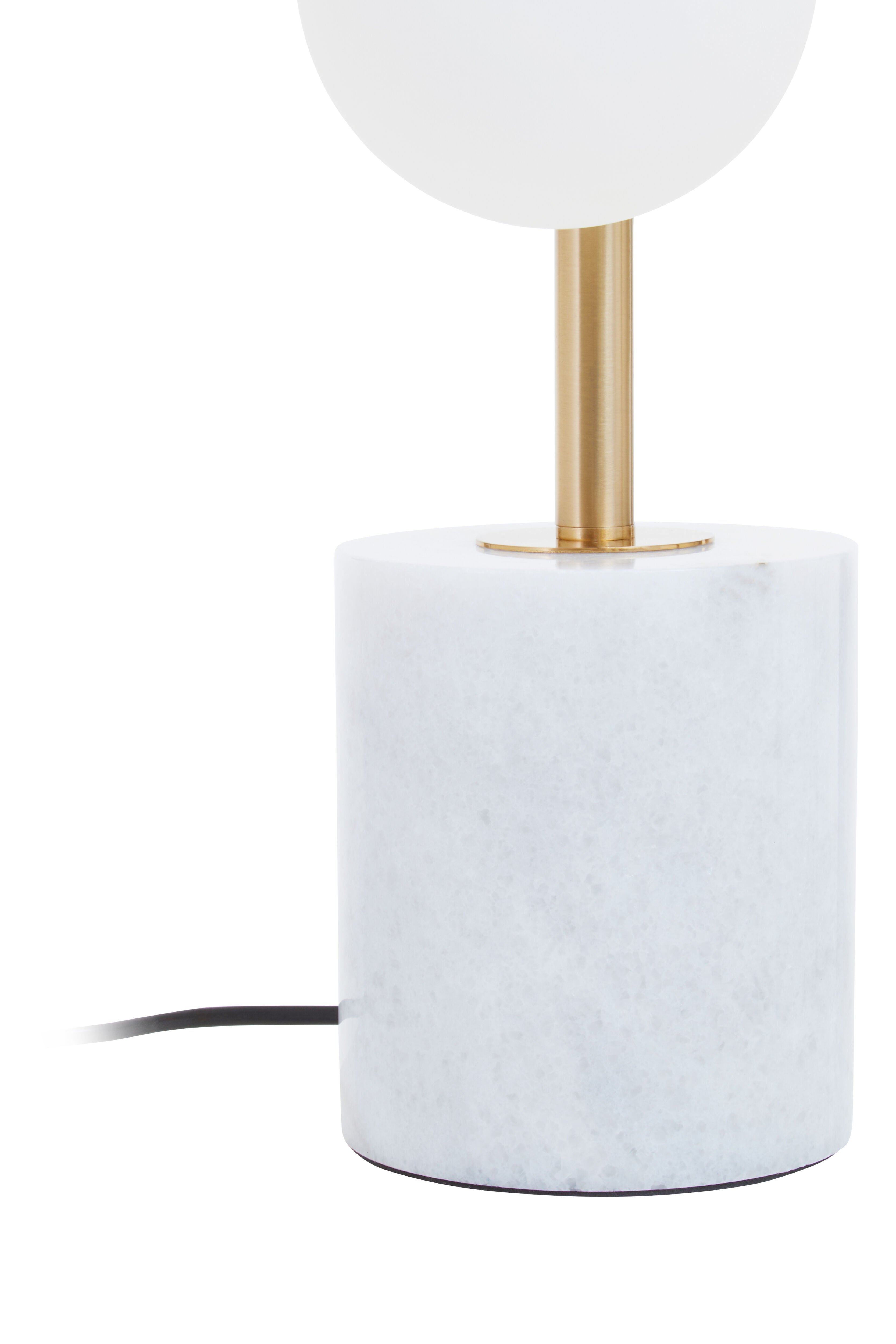 Venus White Marble & Gold Orb Cluster Table Lamp