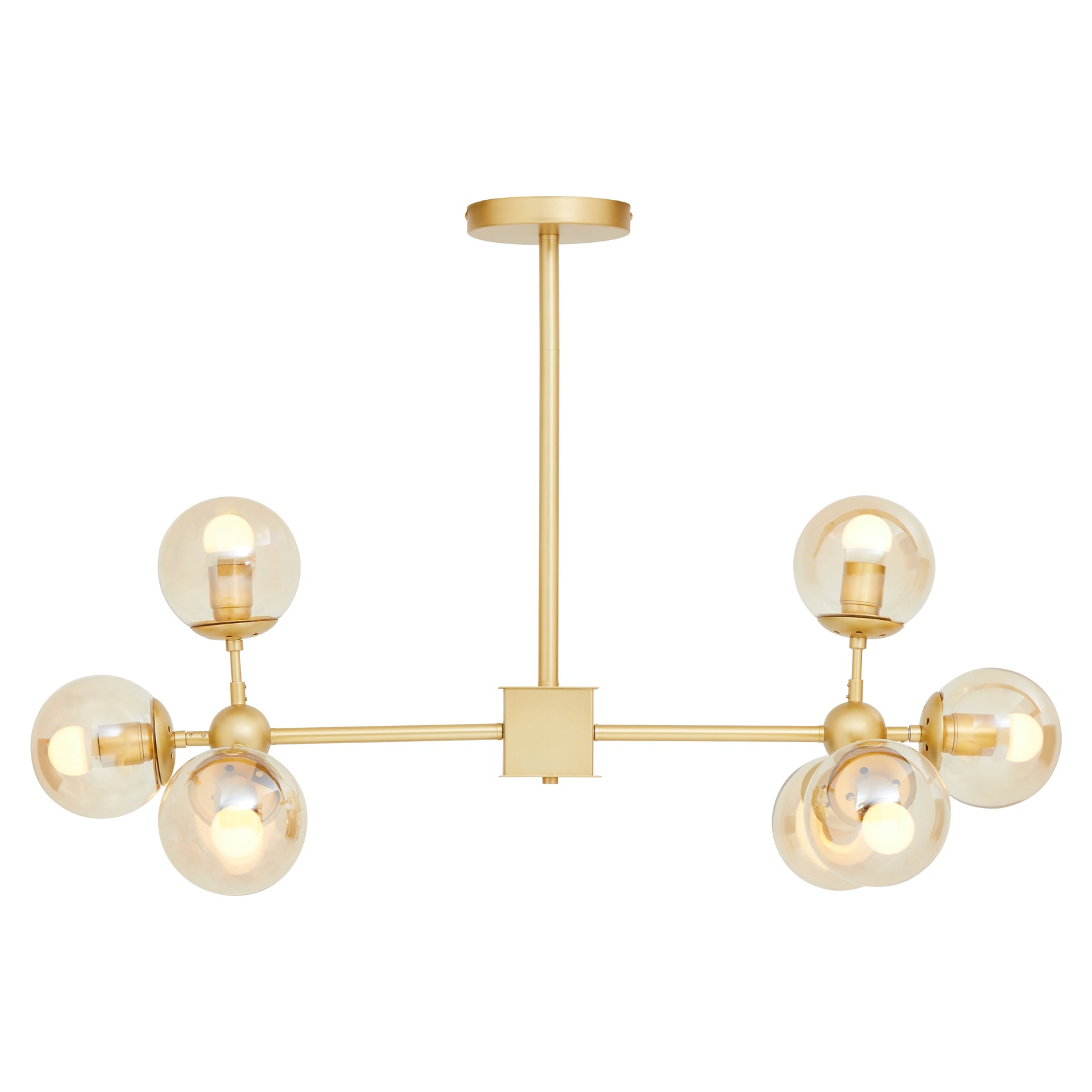 Abira Gold 8 Arm Pendant Light