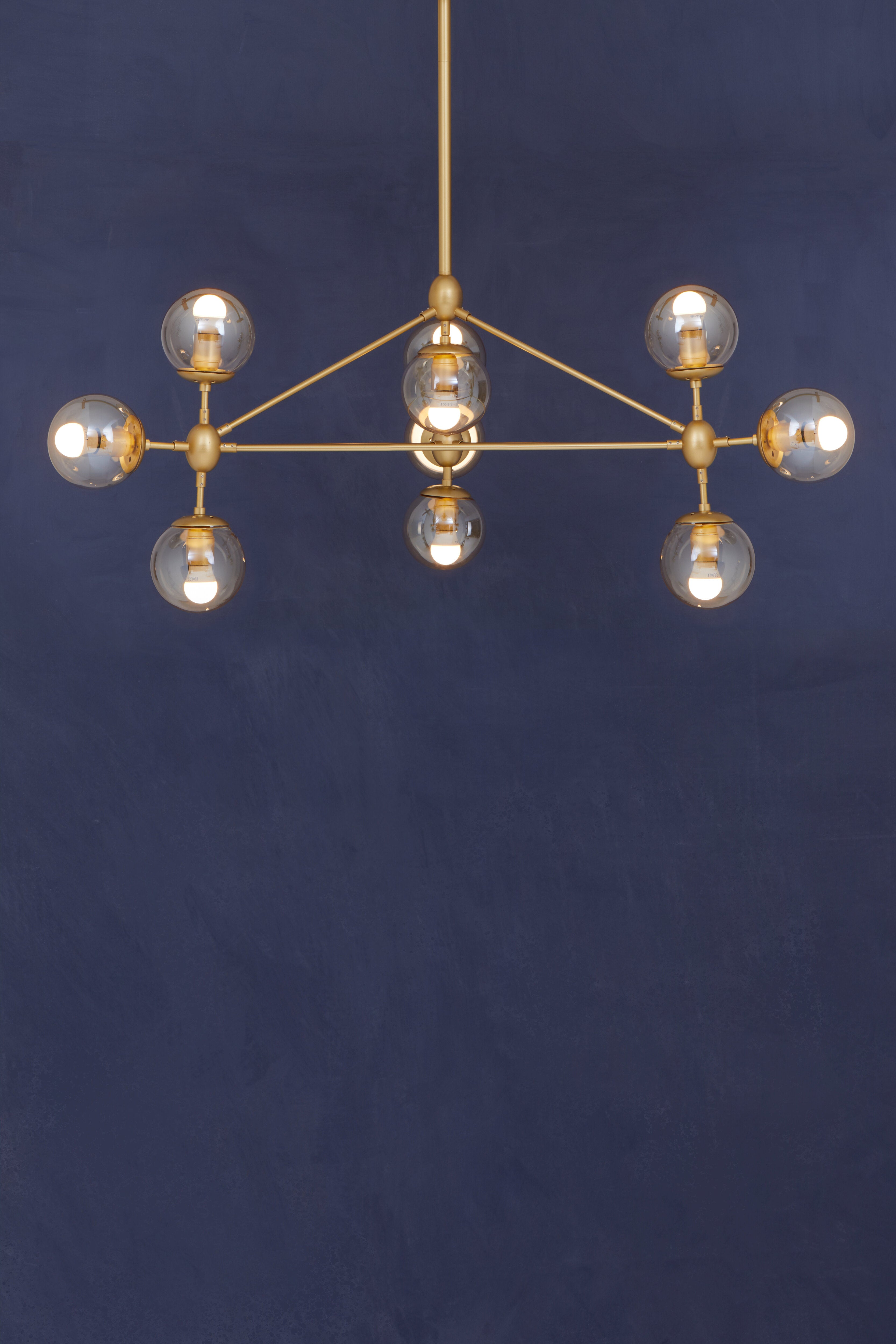 Abira Gold 10 Arm Pendant Light