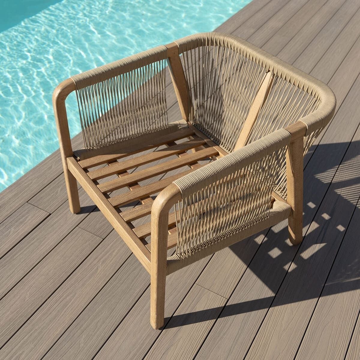 New Martinique Corner Sofa Set & Armchair - Light Brown