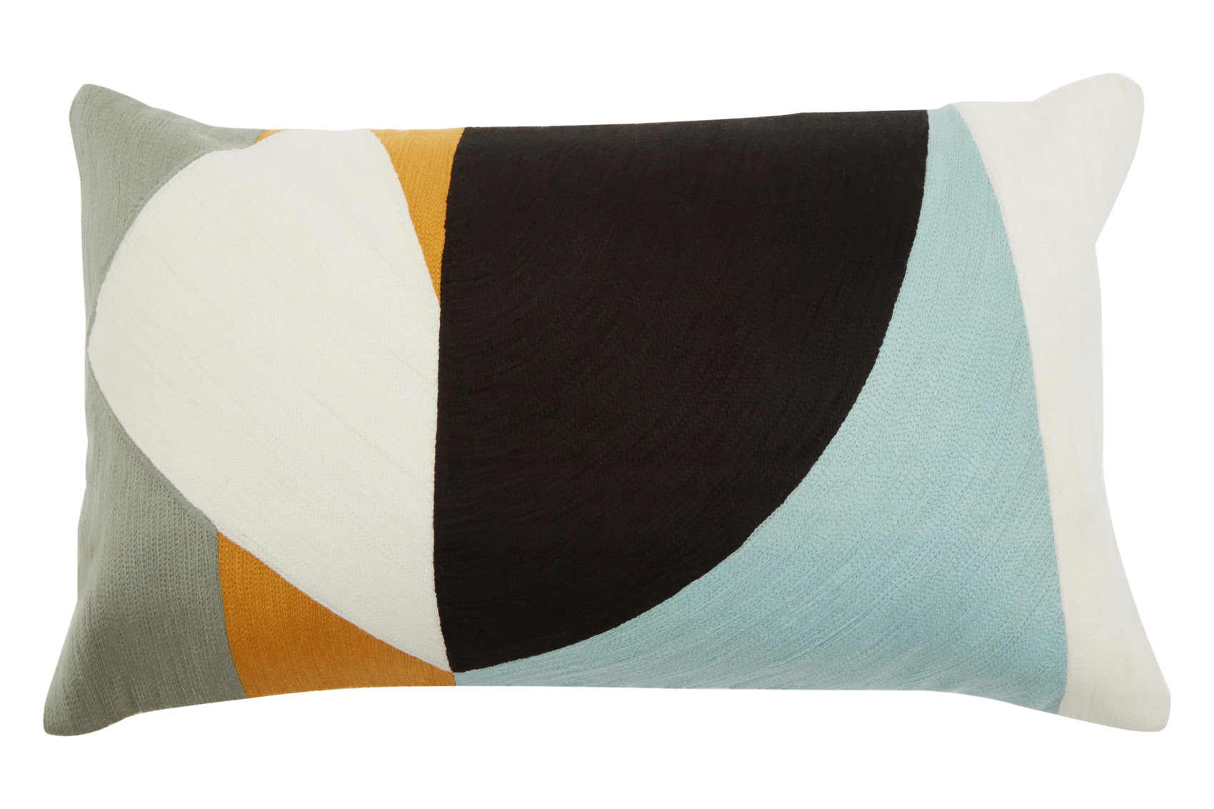 Mindy Ozella Curve Pattern Rectangle Cushion
