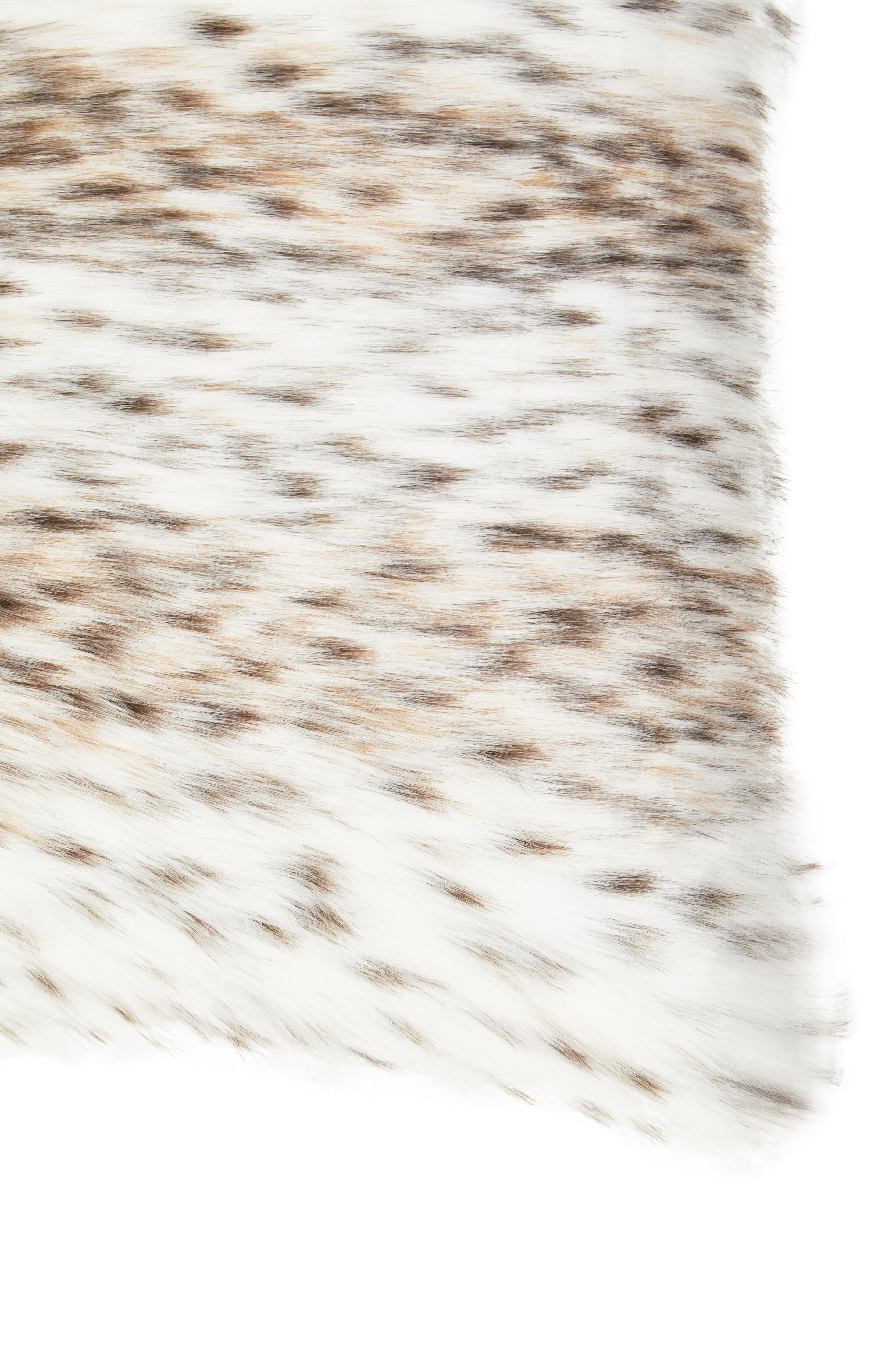 Mindy Lamina Animal Print Square Fur Cushion