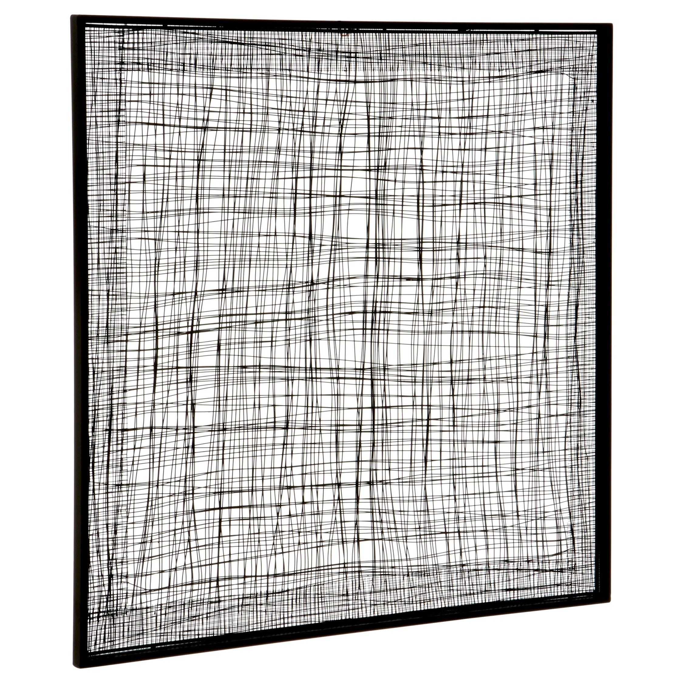 Linea Metal Cross Wires Design Wall Art