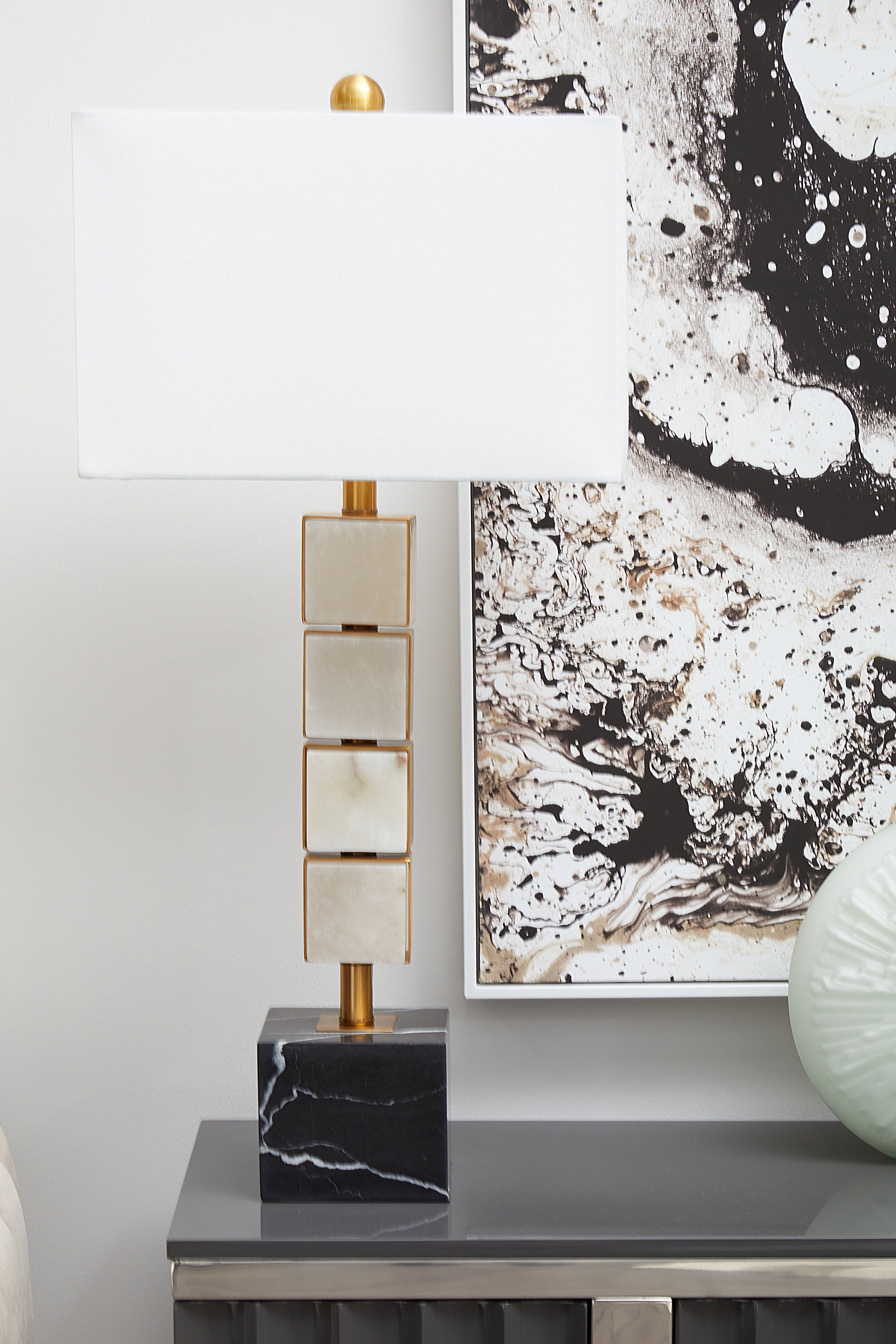 Noah Neutral Hue Abstract Brushstrokes Framed Wall Art
