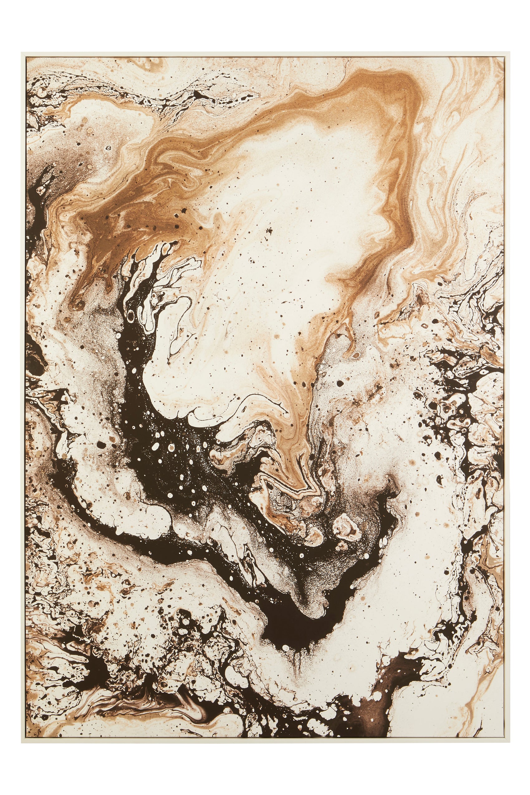 Noah Neutral Hue Abstract Brushstrokes Framed Wall Art
