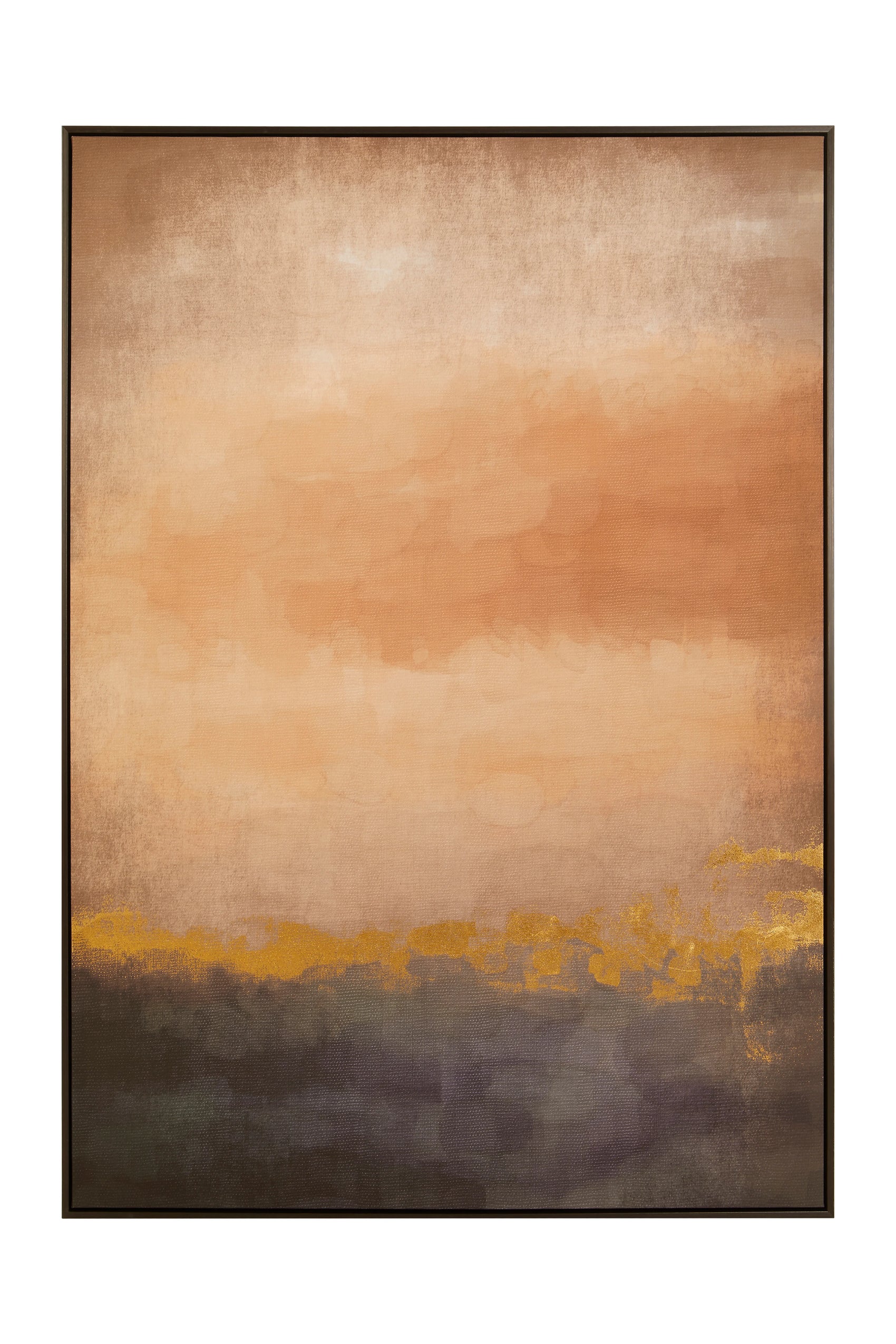 Noah Sunset & Gold Framed Wall Art