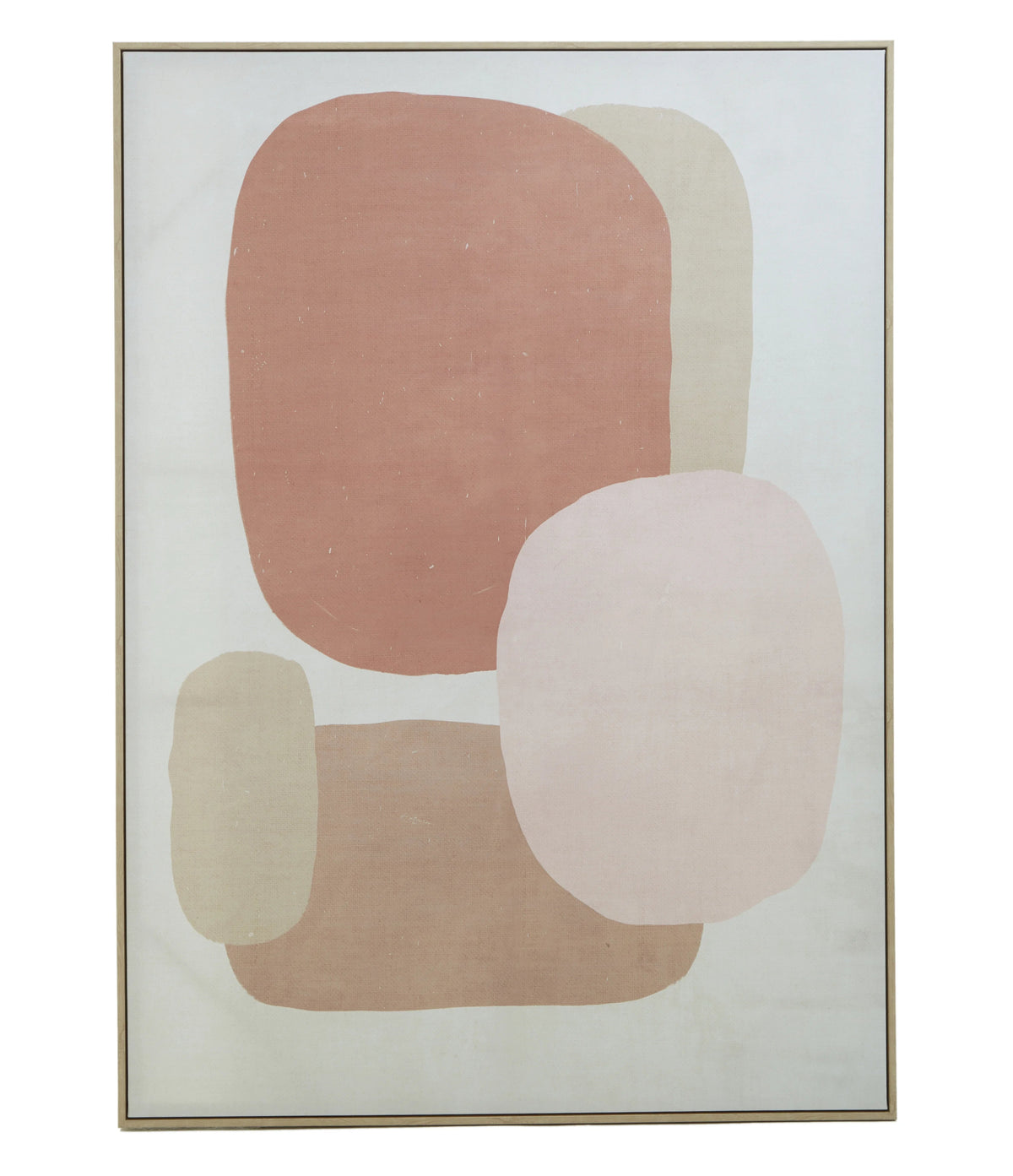 Noah Abstract Neutral Framed Canvas Wall Art