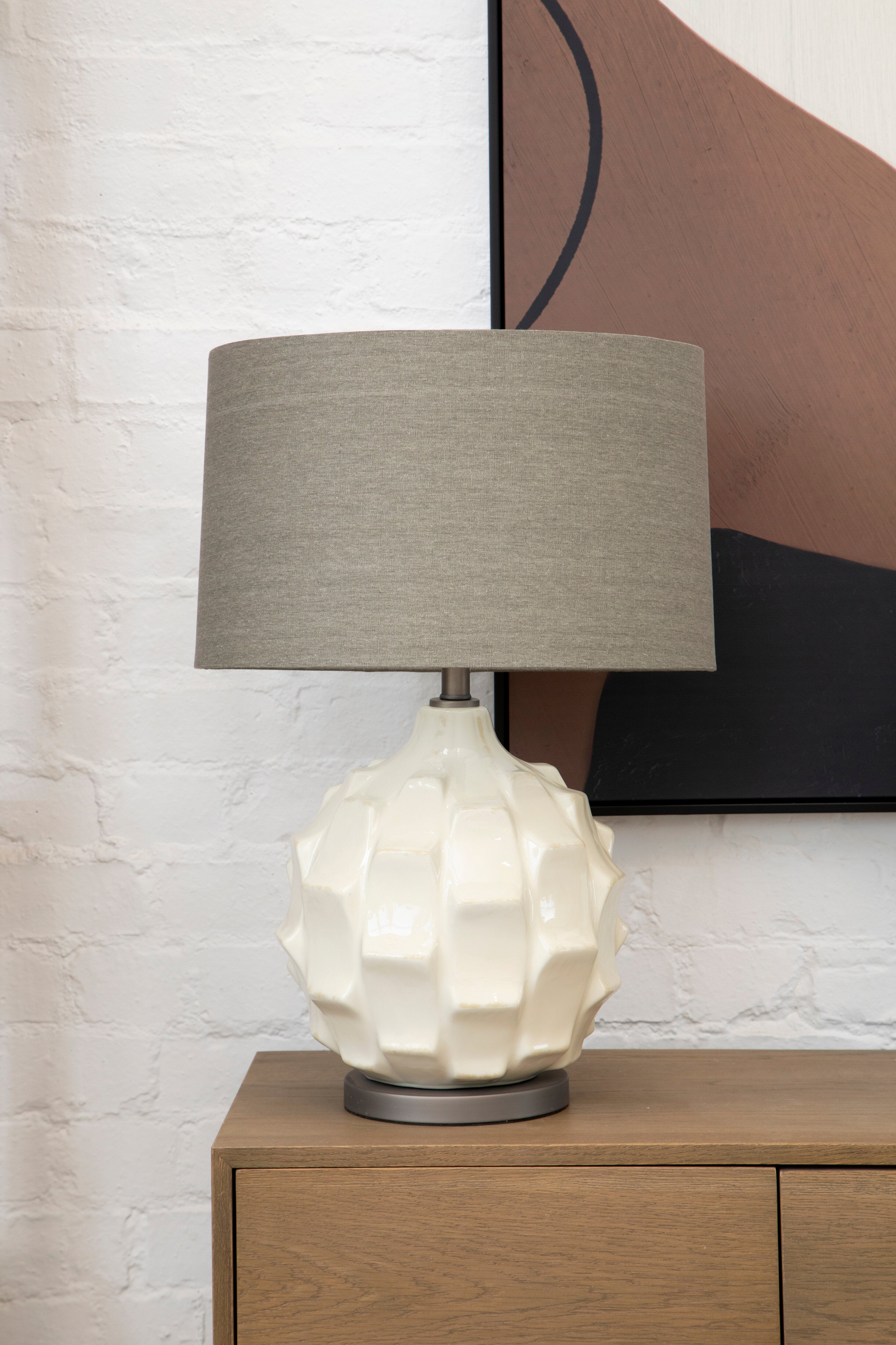 Noah Neutral Abstract Canvas Wall Art