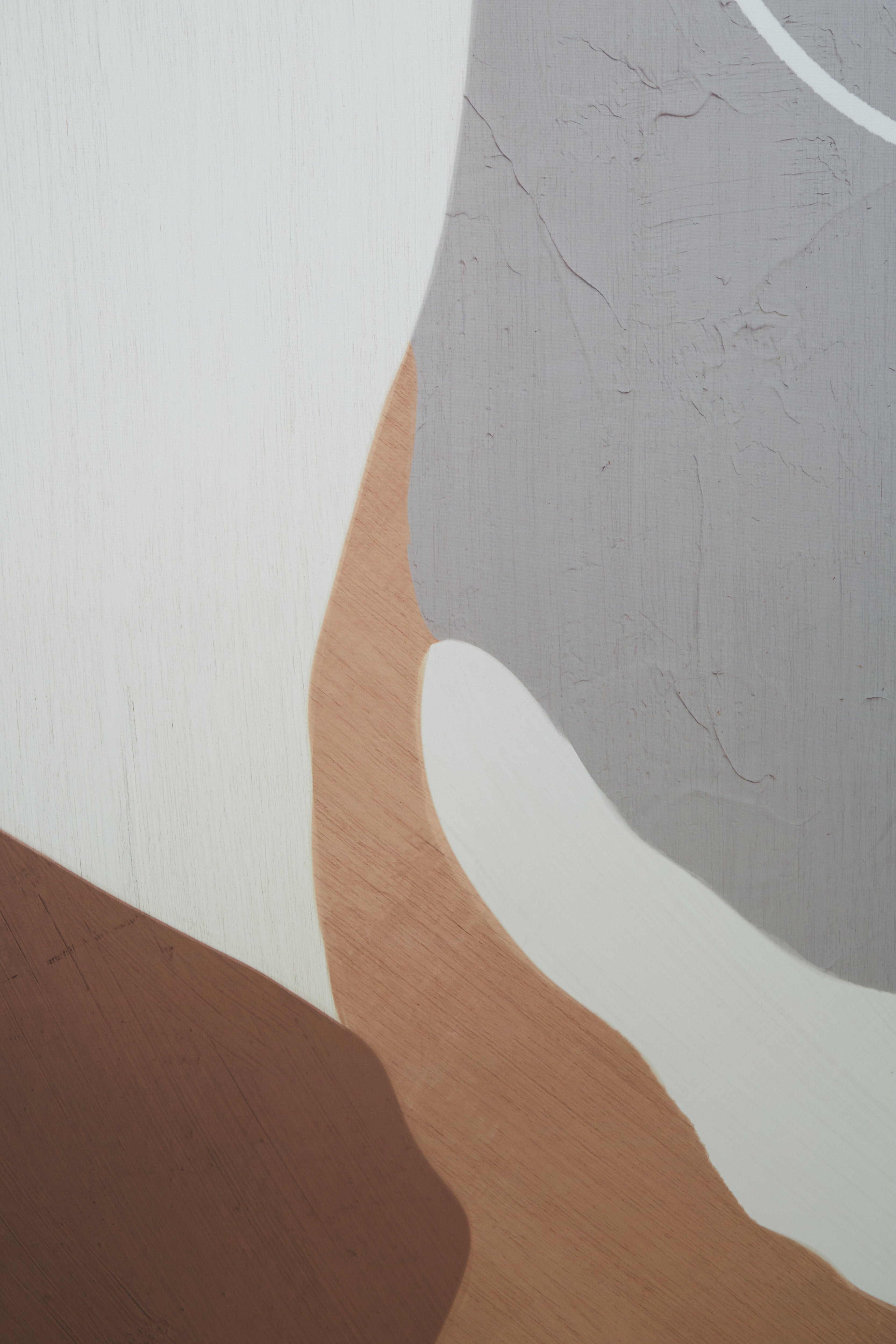 Noah Neutral Abstract Canvas Wall Art