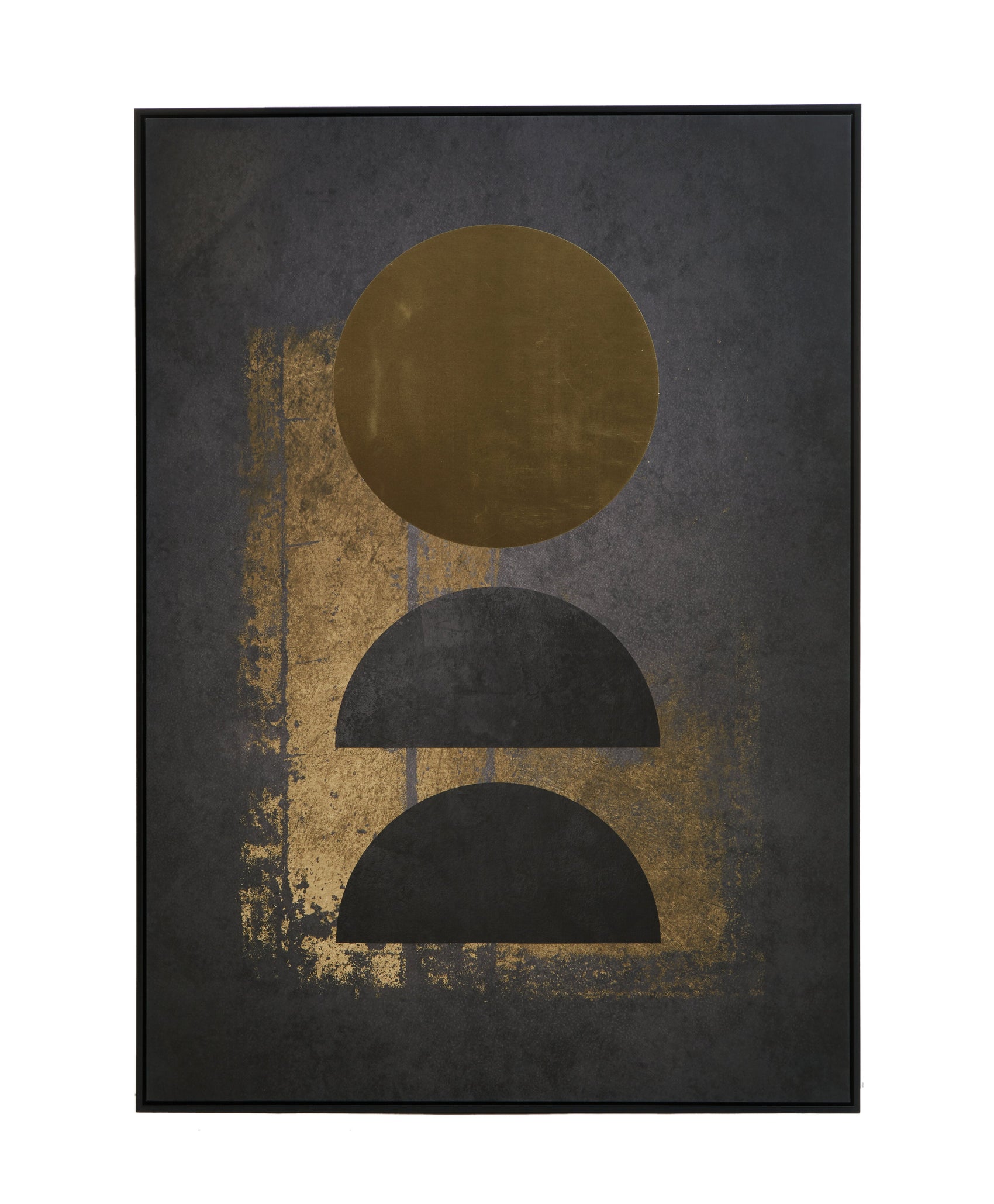 Noah Gold Foil Geometric Canvas Wall Art