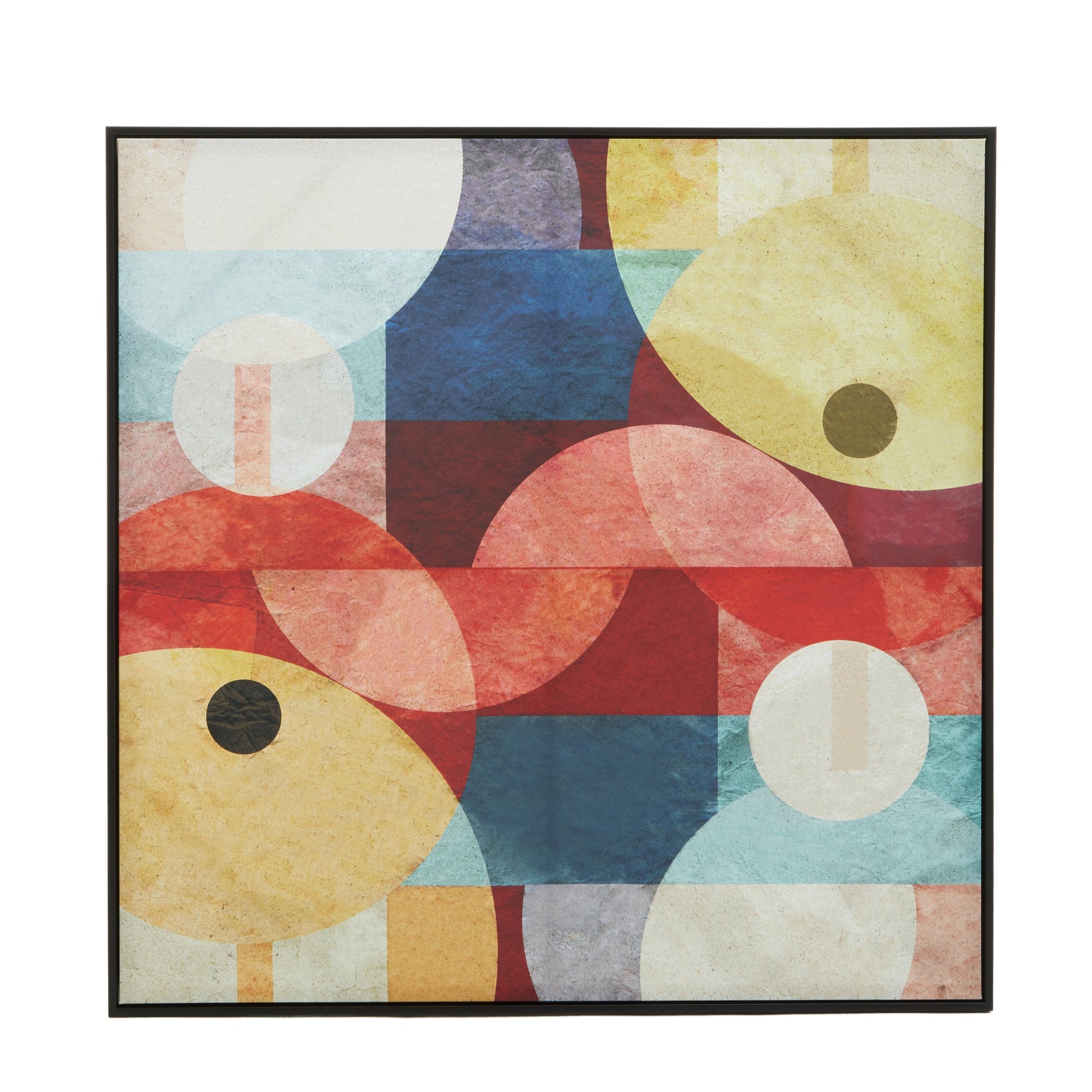 Noah Multi Colour Abstract Square Wall Art