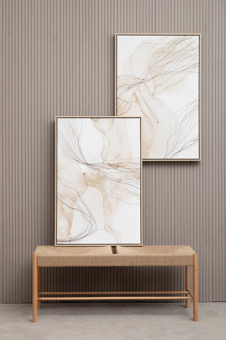 Noah Set of 2 Natural Abstract Wall Art