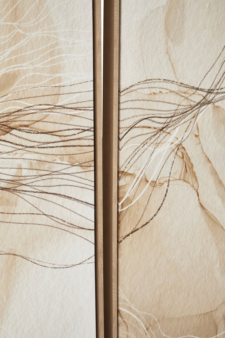 Noah Set of 2 Natural Abstract Wall Art