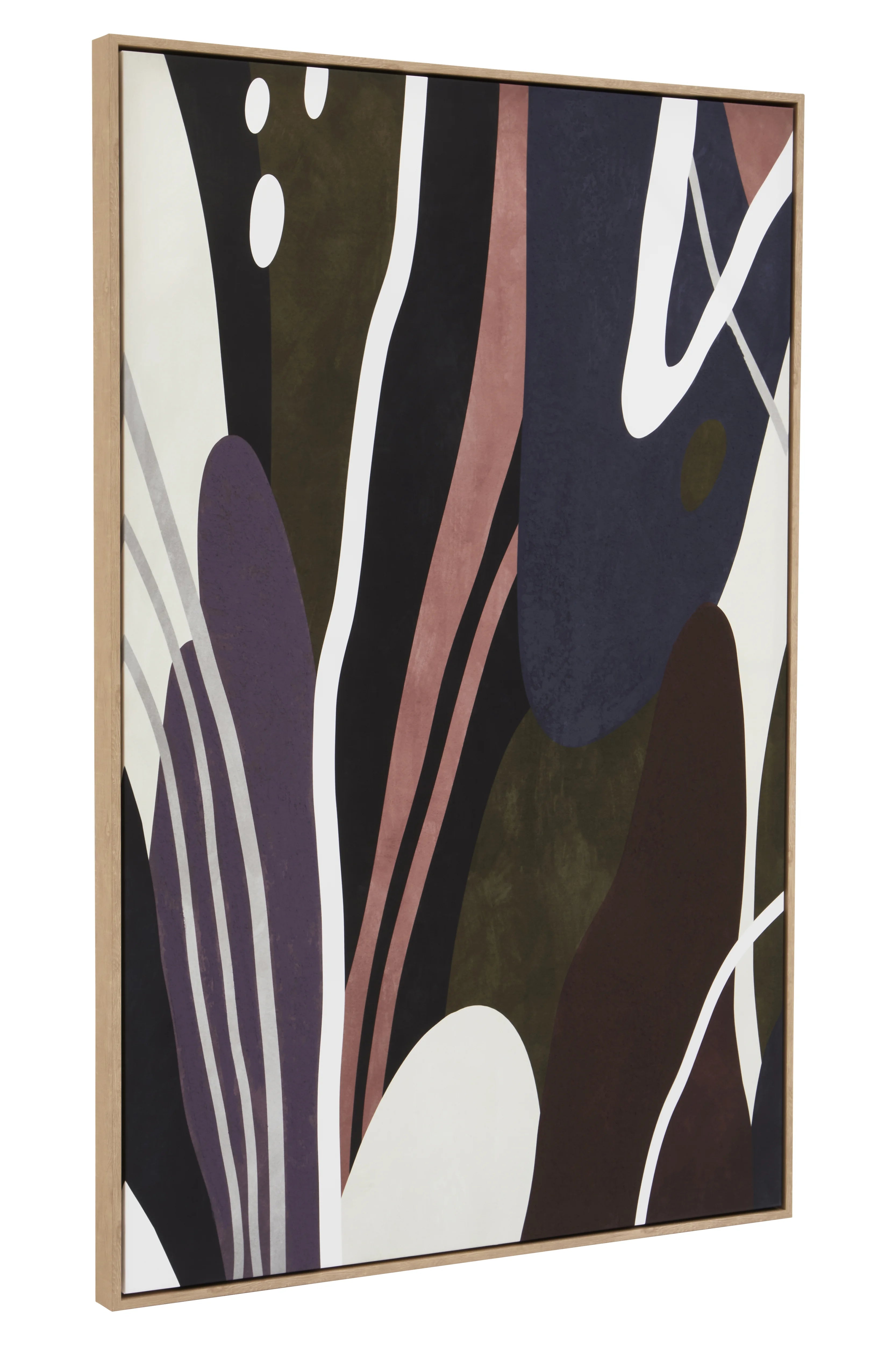 Noah Abstract Hand Painted Brushstrokes Framed Wall Art