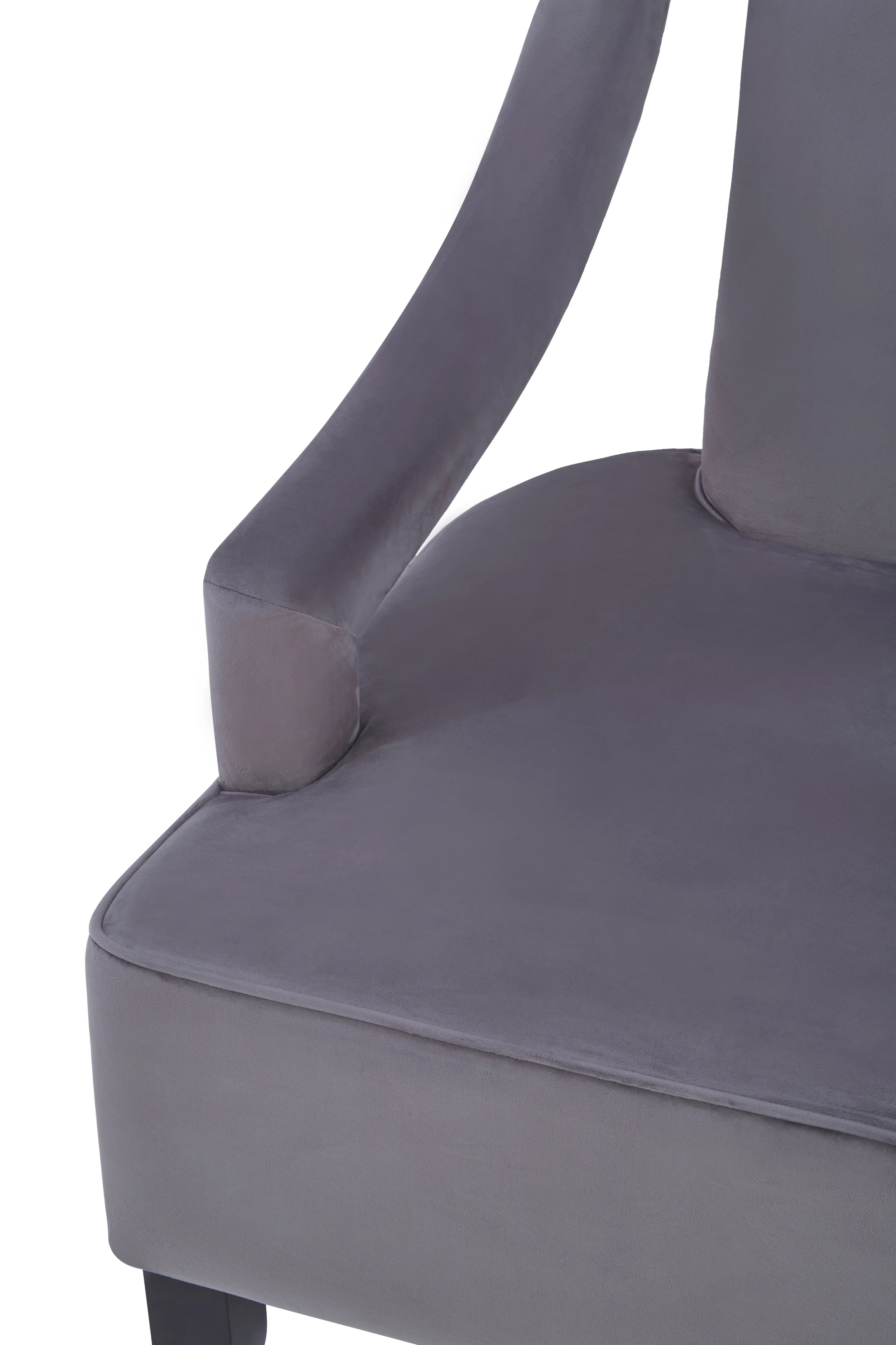 Rita Grey Velvet Chair