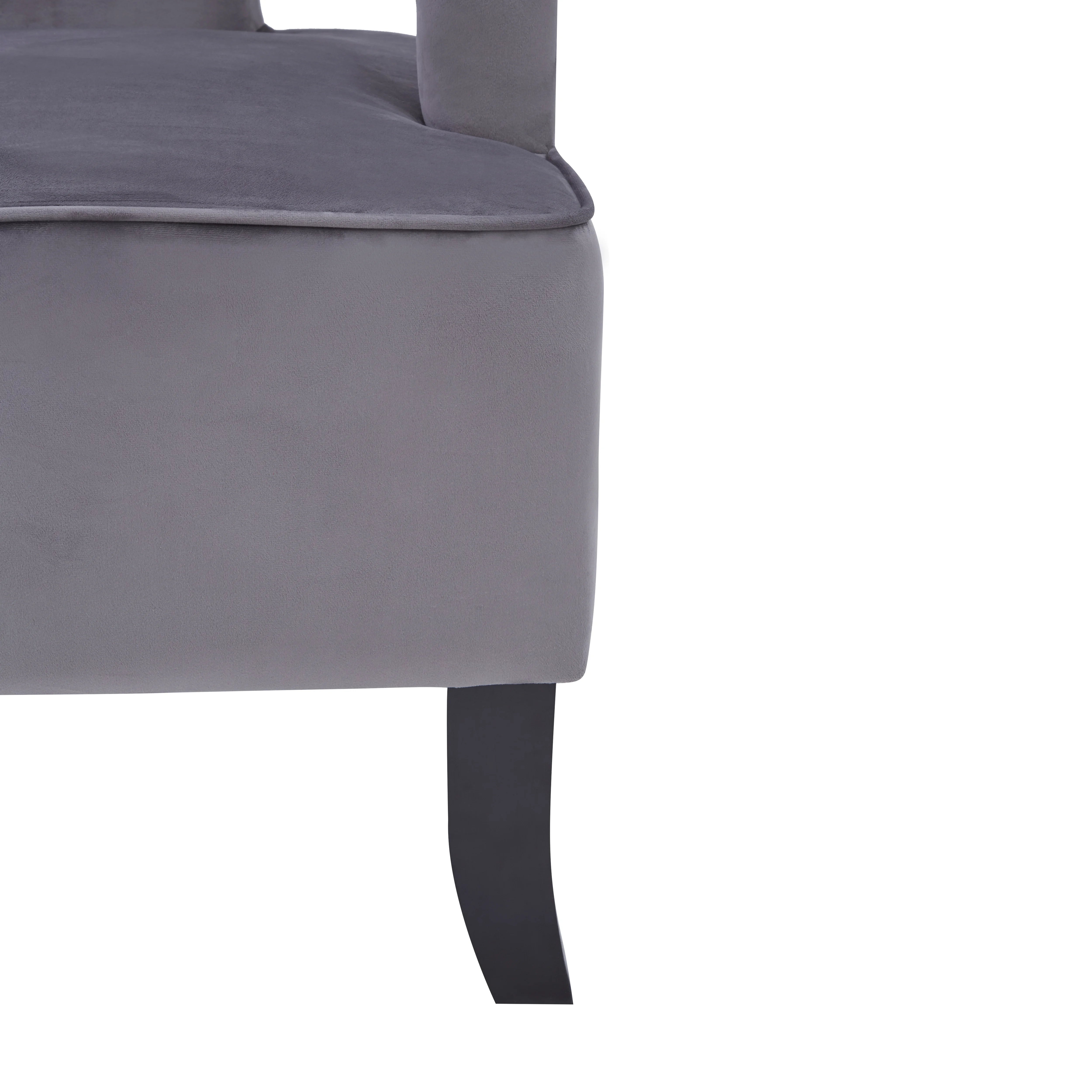 Rita Grey Velvet Chair
