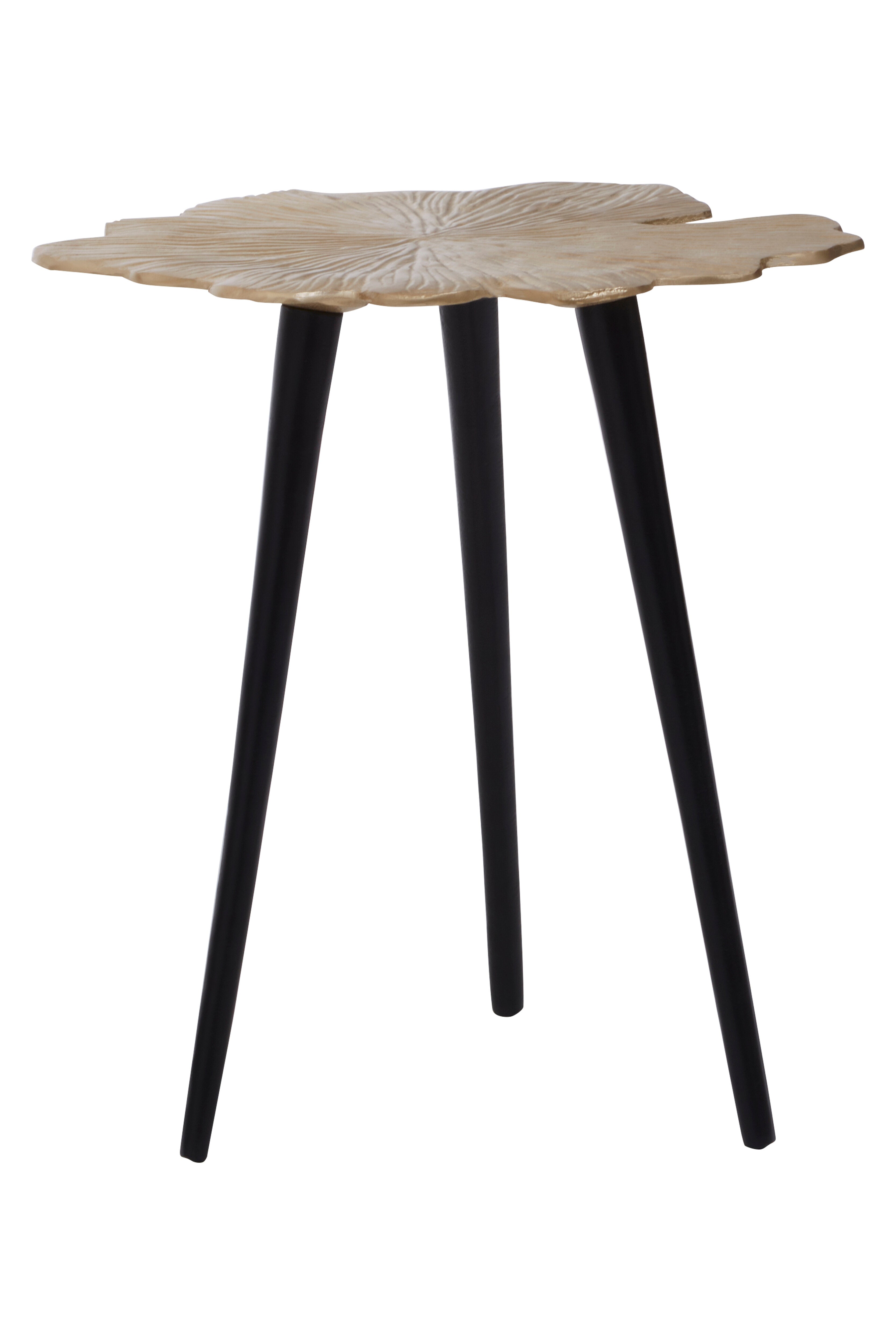 Addison Gold Gingko Leaf Side Table | Small