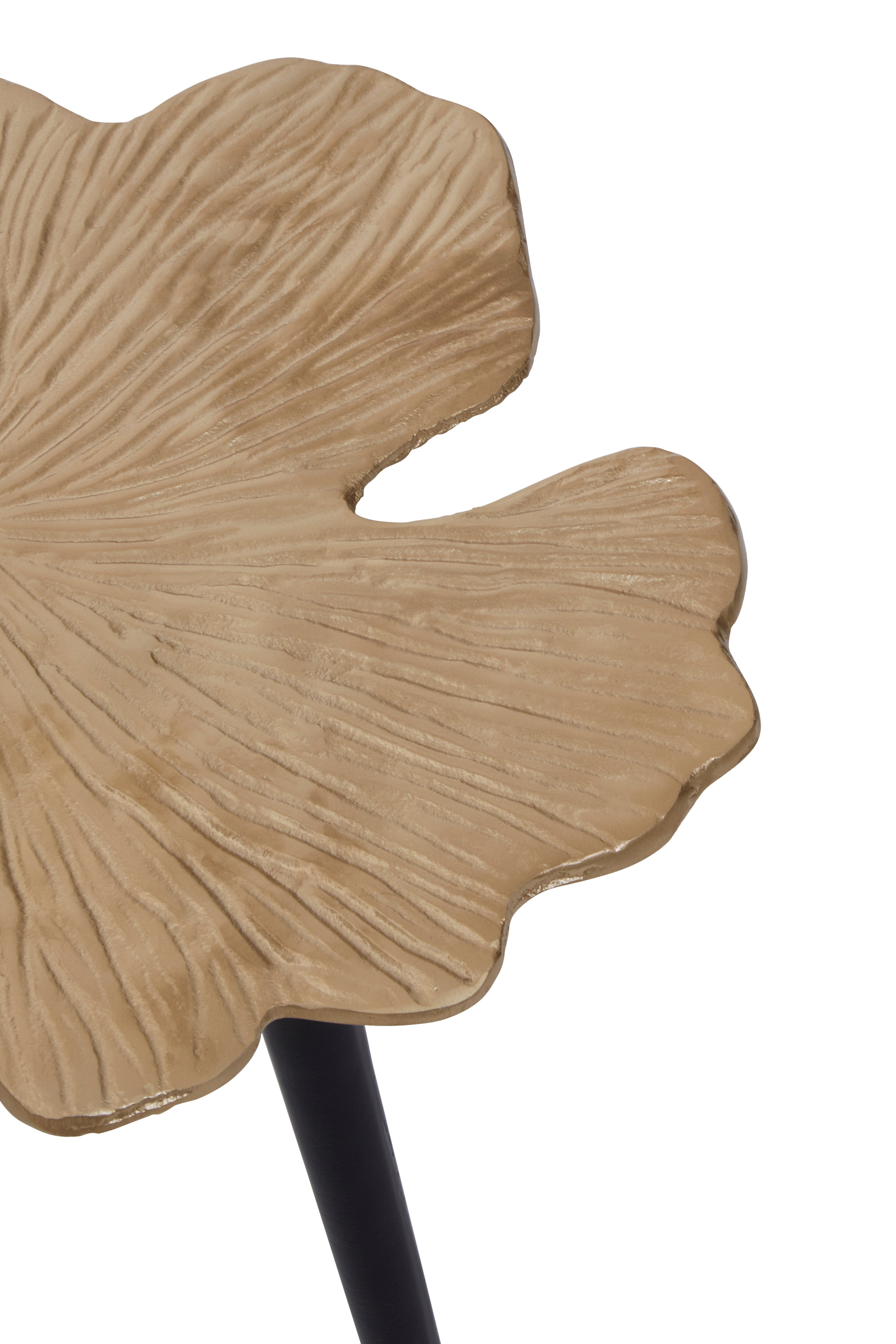 Addison Gold Gingko Leaf Side Table | Small