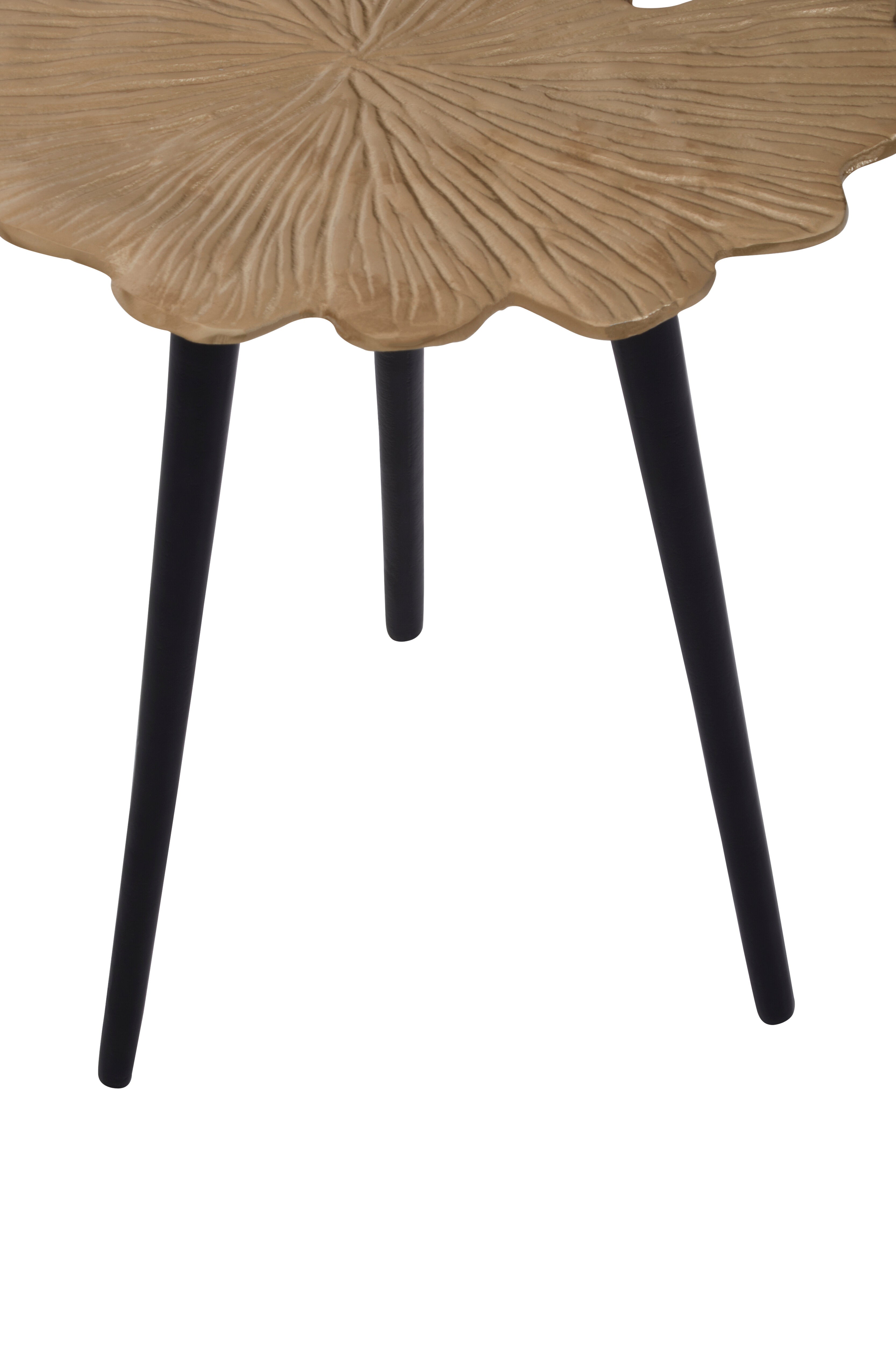 Addison Gold Gingko Leaf Side Table | Small