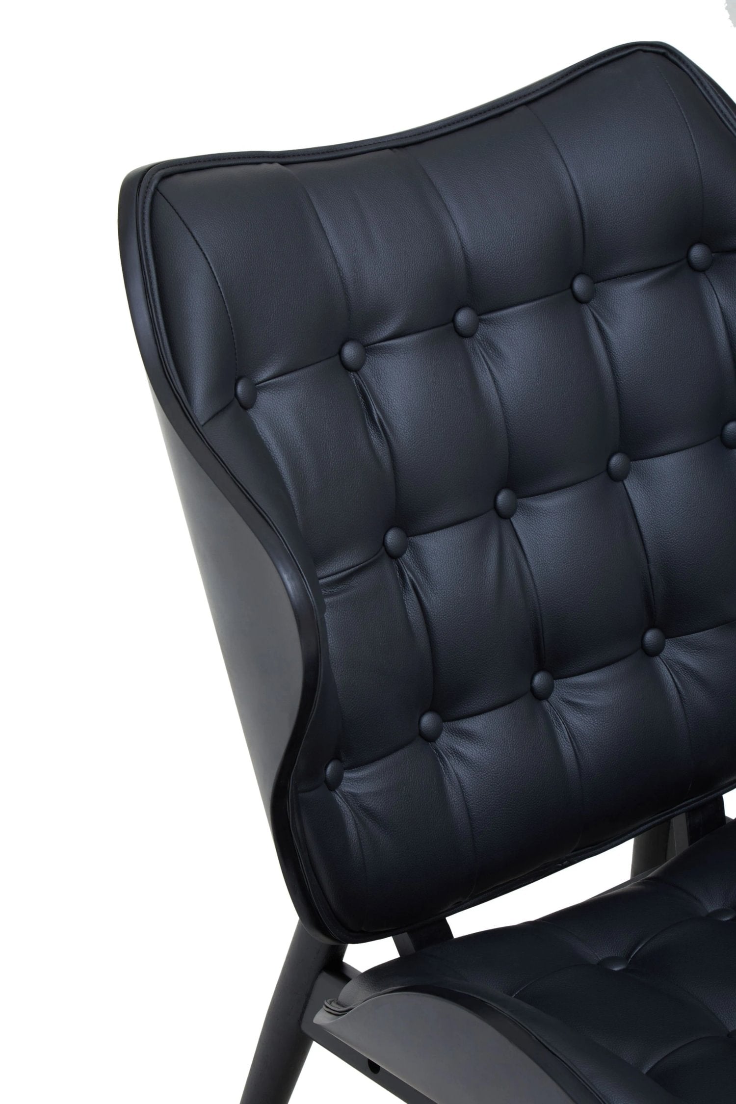 Windsor Black Leather Effect Chair